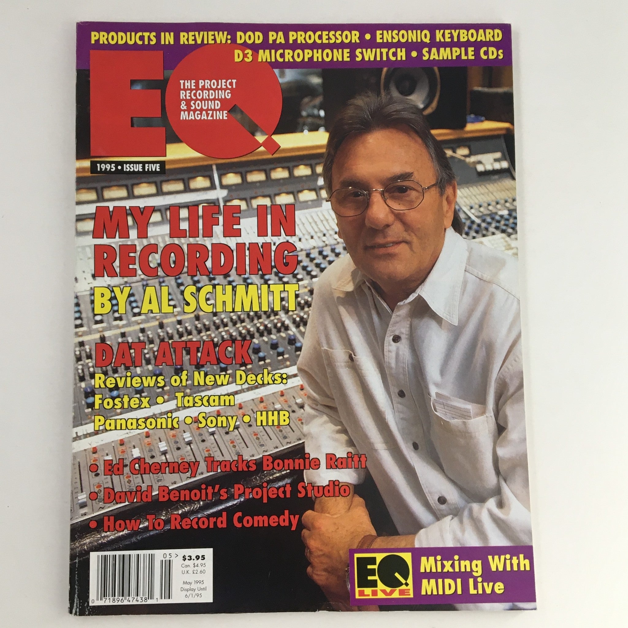 EQ Recording & Sound Magazine Vol 6 #5 May 1995 Al Schmitt Recording, No Label