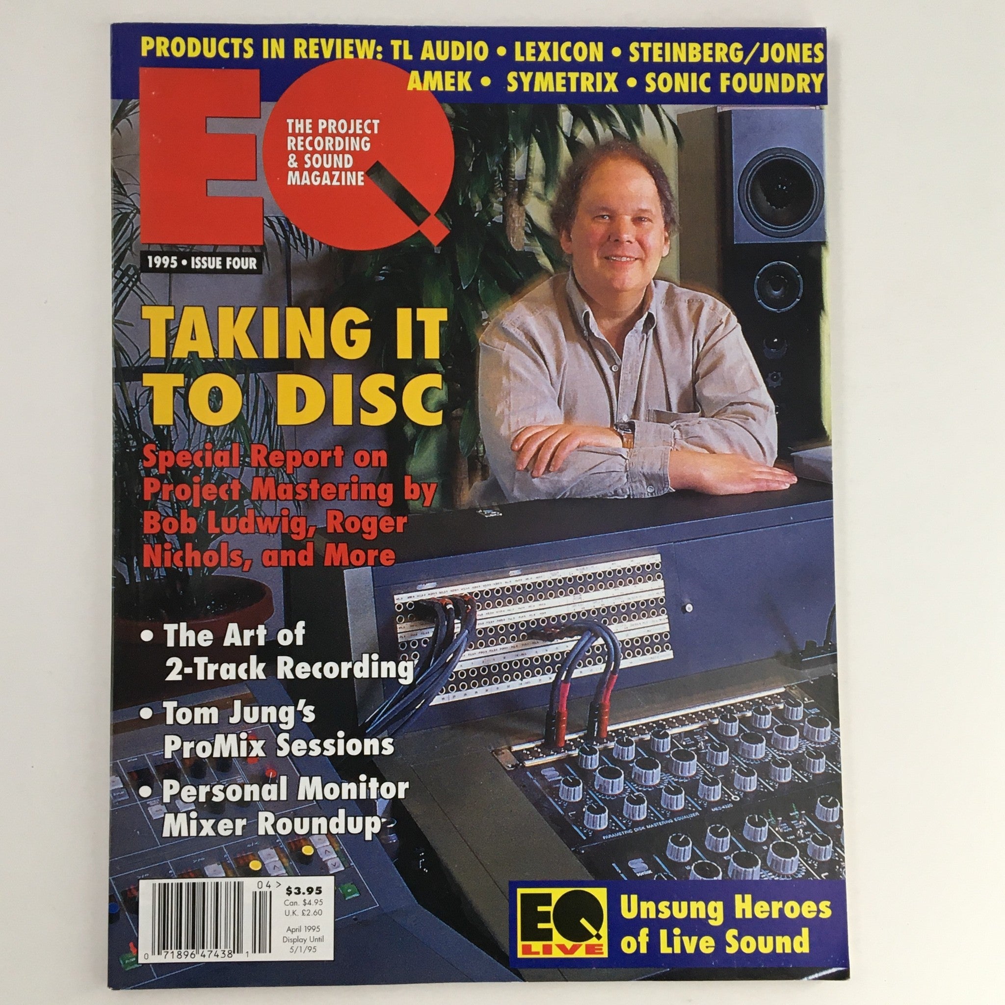 EQ Recording & Sound Magazine Vol 6 #4 April 1995 Bob Ludwig, No Label