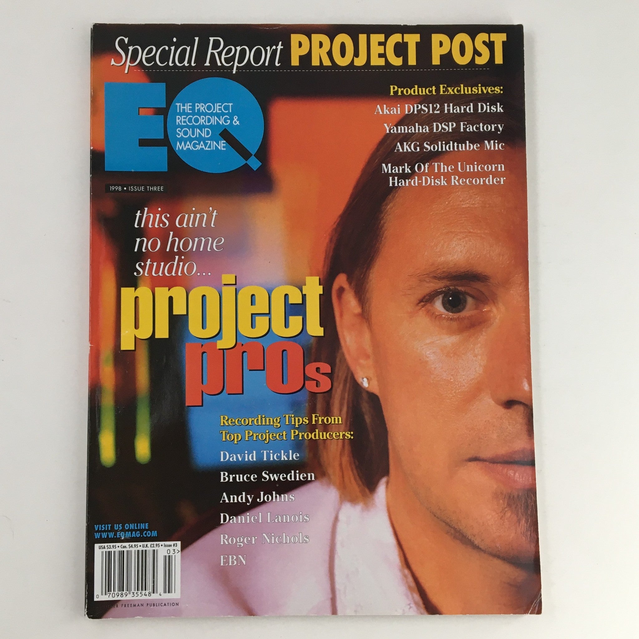 EQ Recording & Sound Magazine Vol 9 #3 March 1998 David Tickle, EBN, No Label