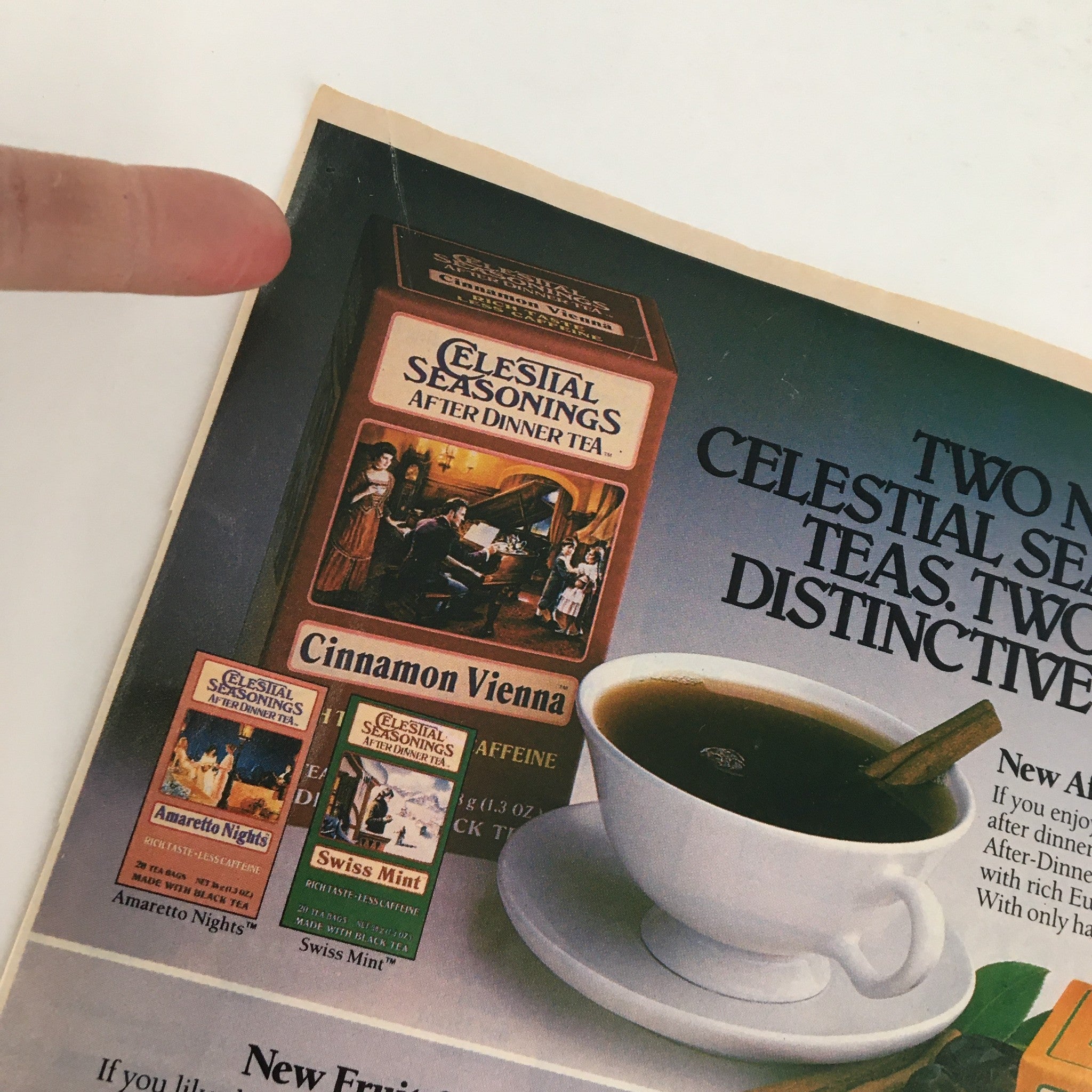 1986 Celestial Seasonings Tea Circular Coupon Advertisement