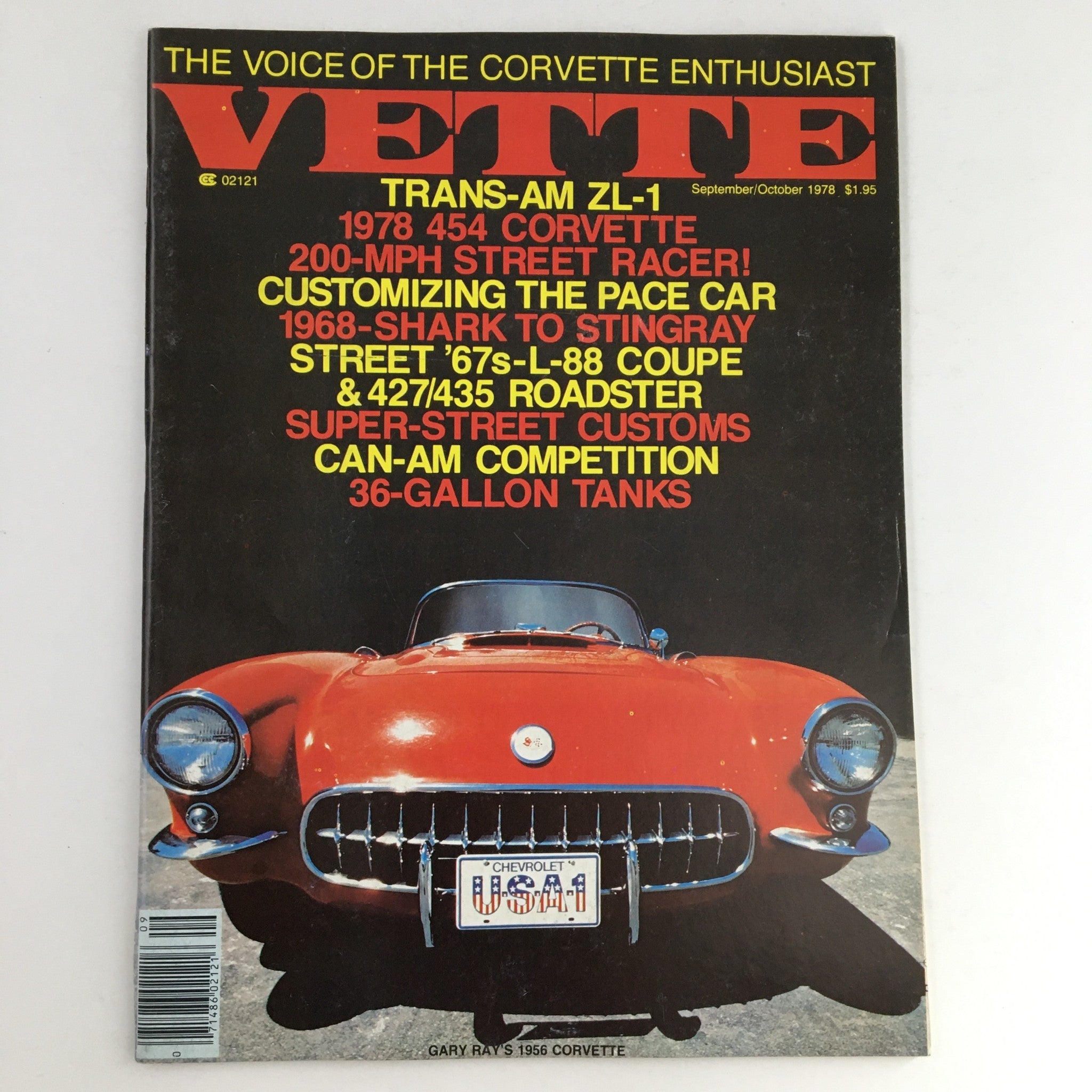 Vette Magazine September 1978 Gary Ray's 1956 Corvette & Trans-Am ZL-1, No Label