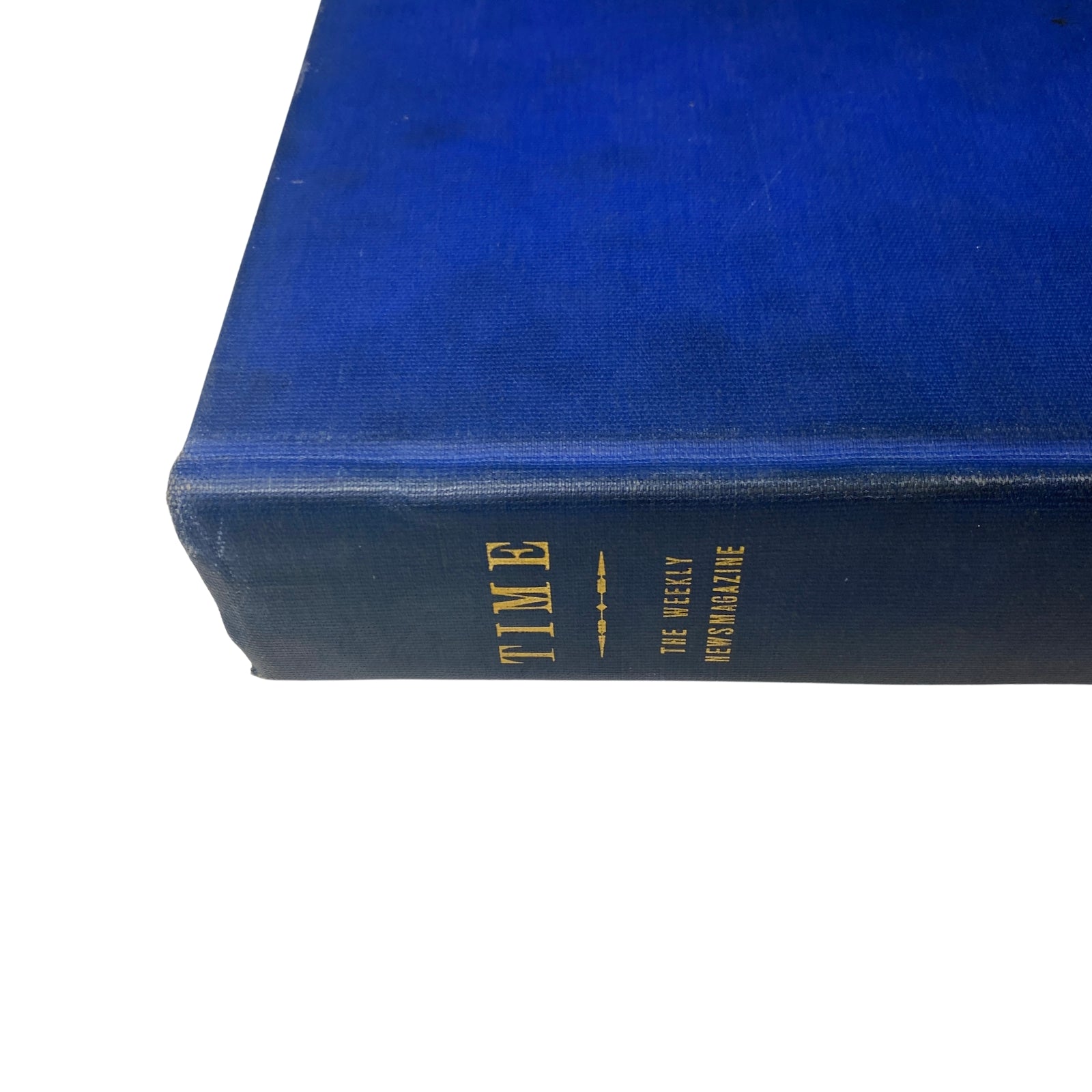 Time Magazine Library Bound Weekly January 6, 1947 - March 31, 1947 showcasing the blue spine with embossed title and year details.