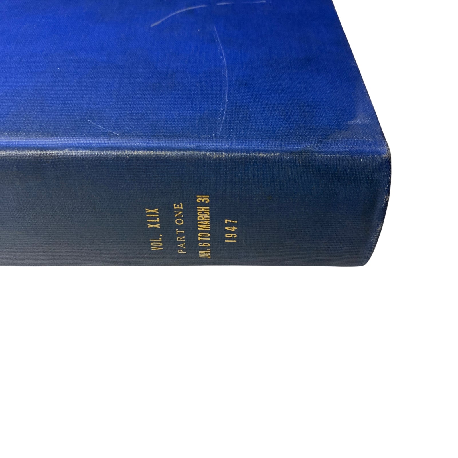 Time Magazine Library Bound Weekly January 6, 1947 - March 31, 1947 emphasizing the detailed spine listing volume and dates.