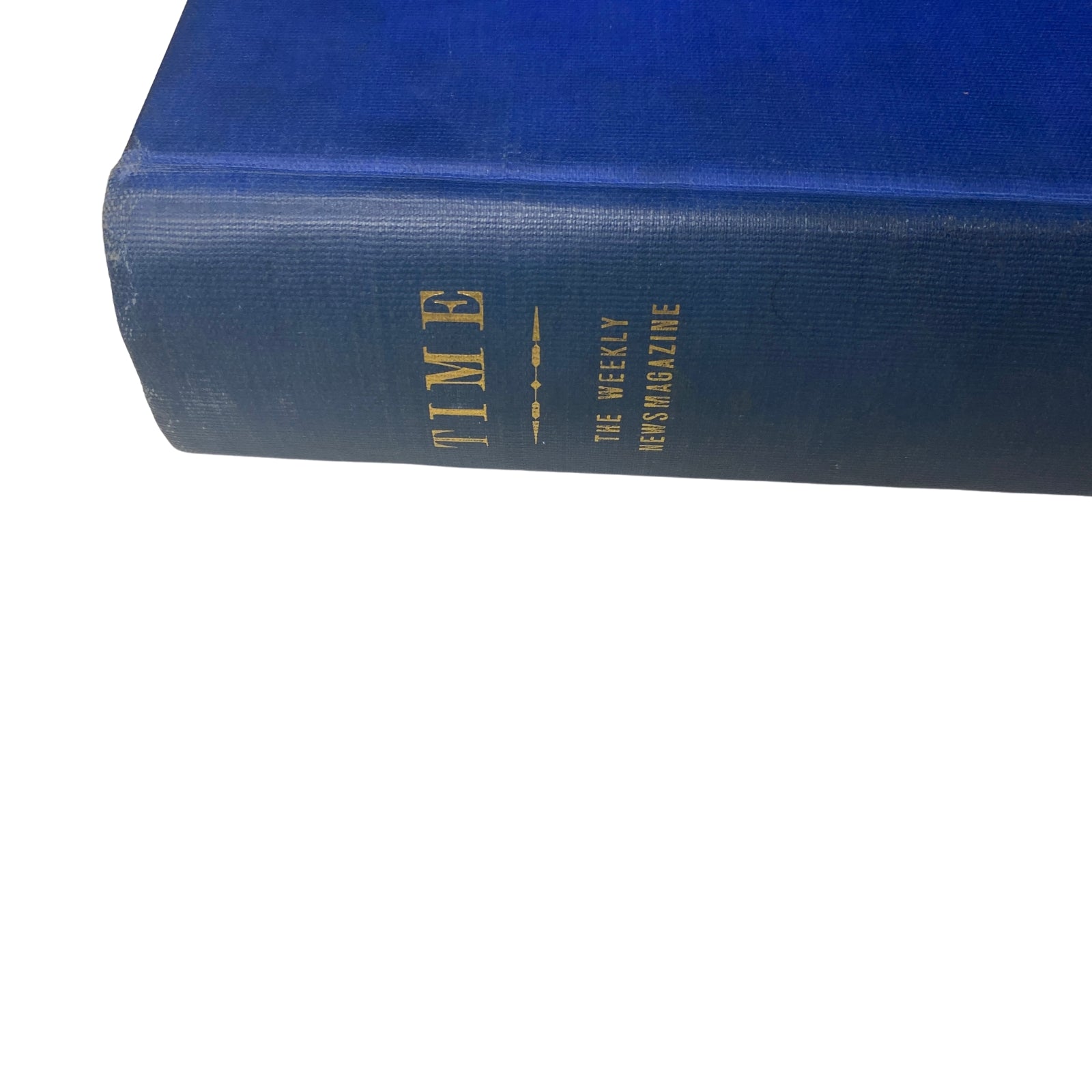 Side view of the Time Magazine Library Bound Weekly, highlighting the title 'Time' and the details of the 1947 publication period.