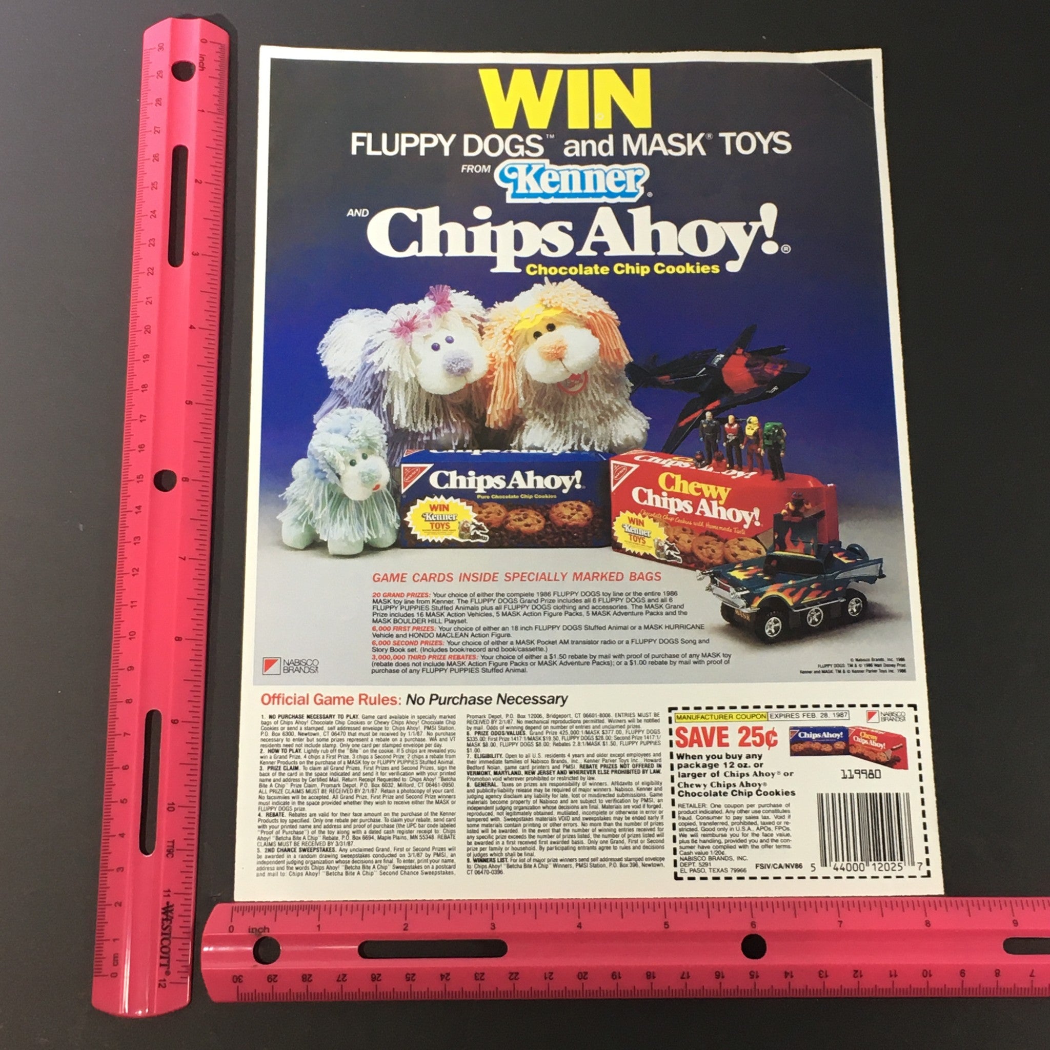 VTG Retro 1987 Nabisco Chips Ahoy Chocolate Chip Cookies Print Ad Coupon