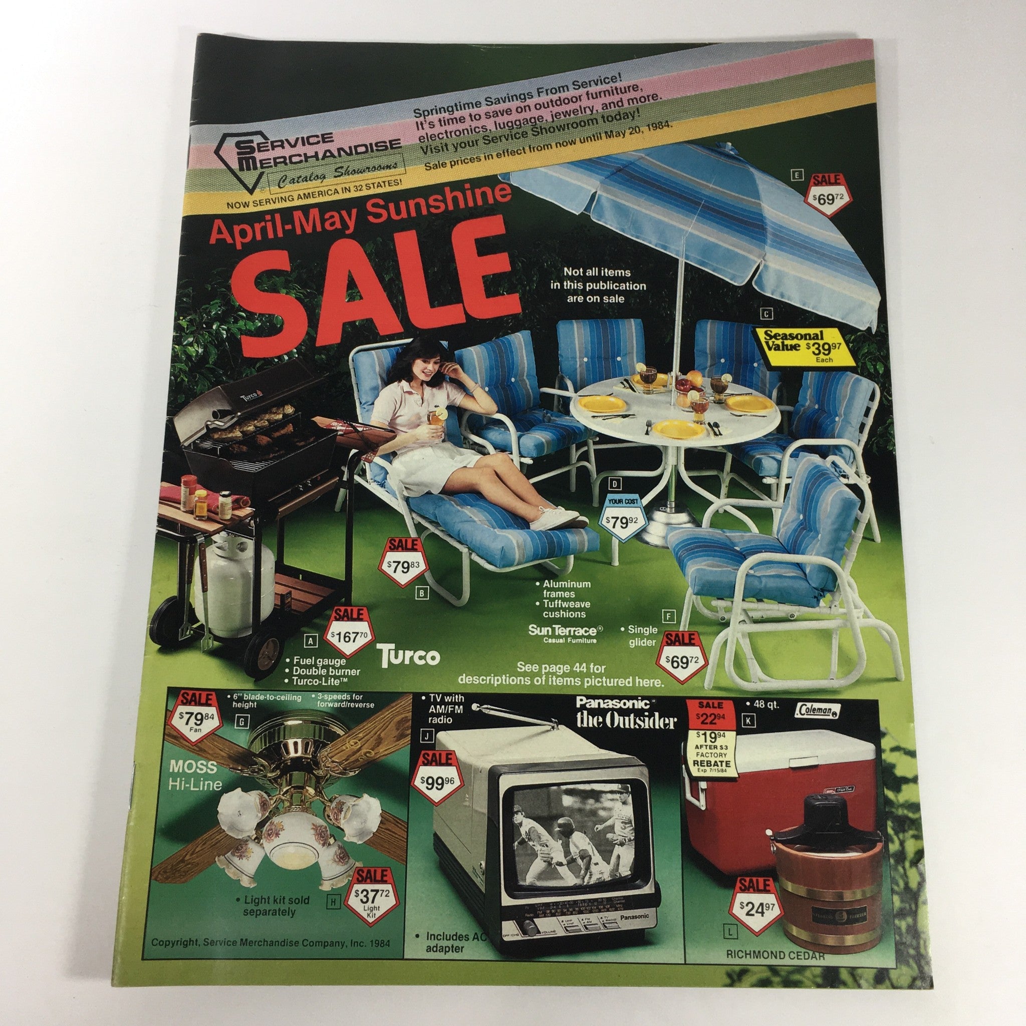 VTG Service Merchandise Showroom 1984 April-May Sunshine Sale Price Catalog