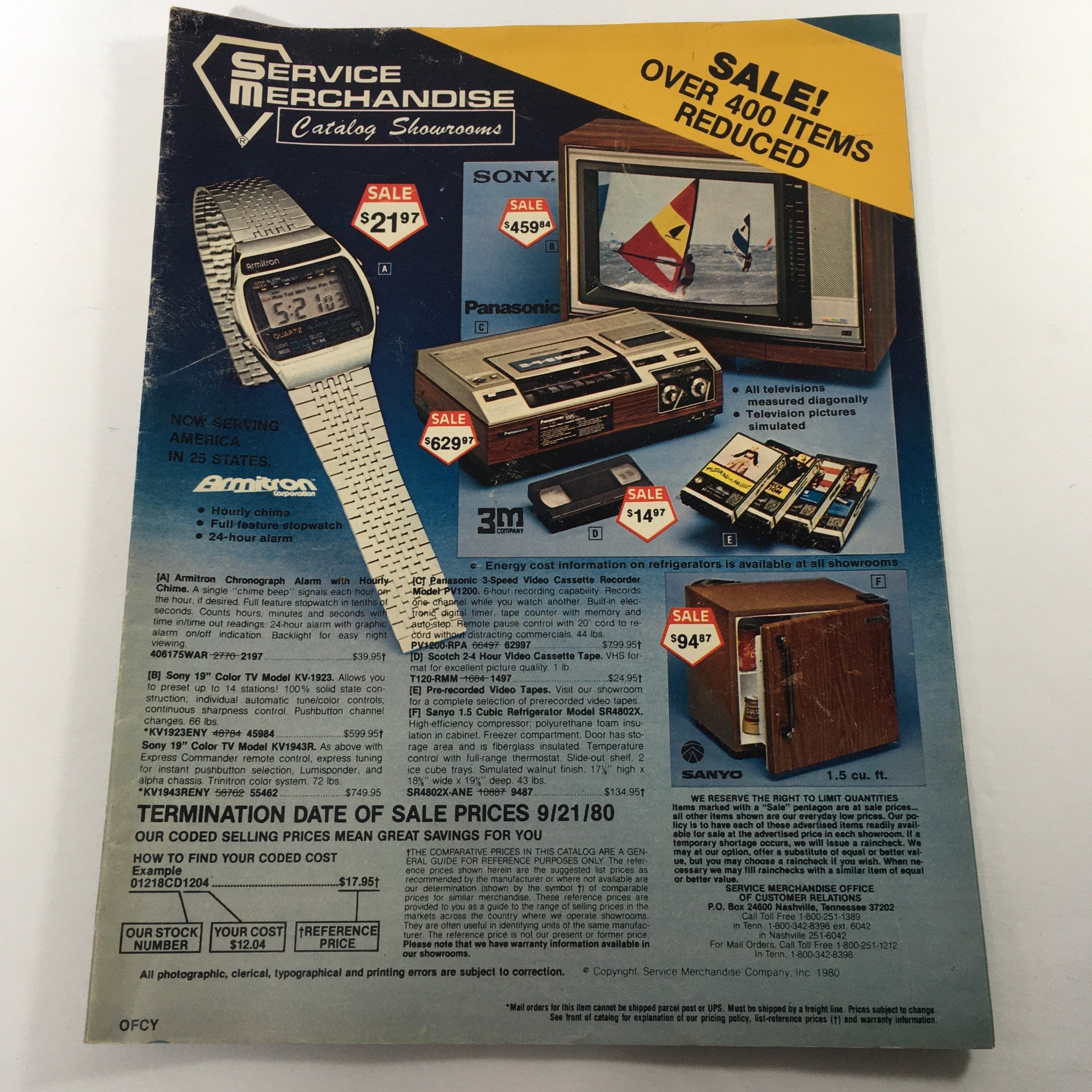 VTG Service Merchandise Catalog Showroom 1980 Armitron Corporation Price Guide