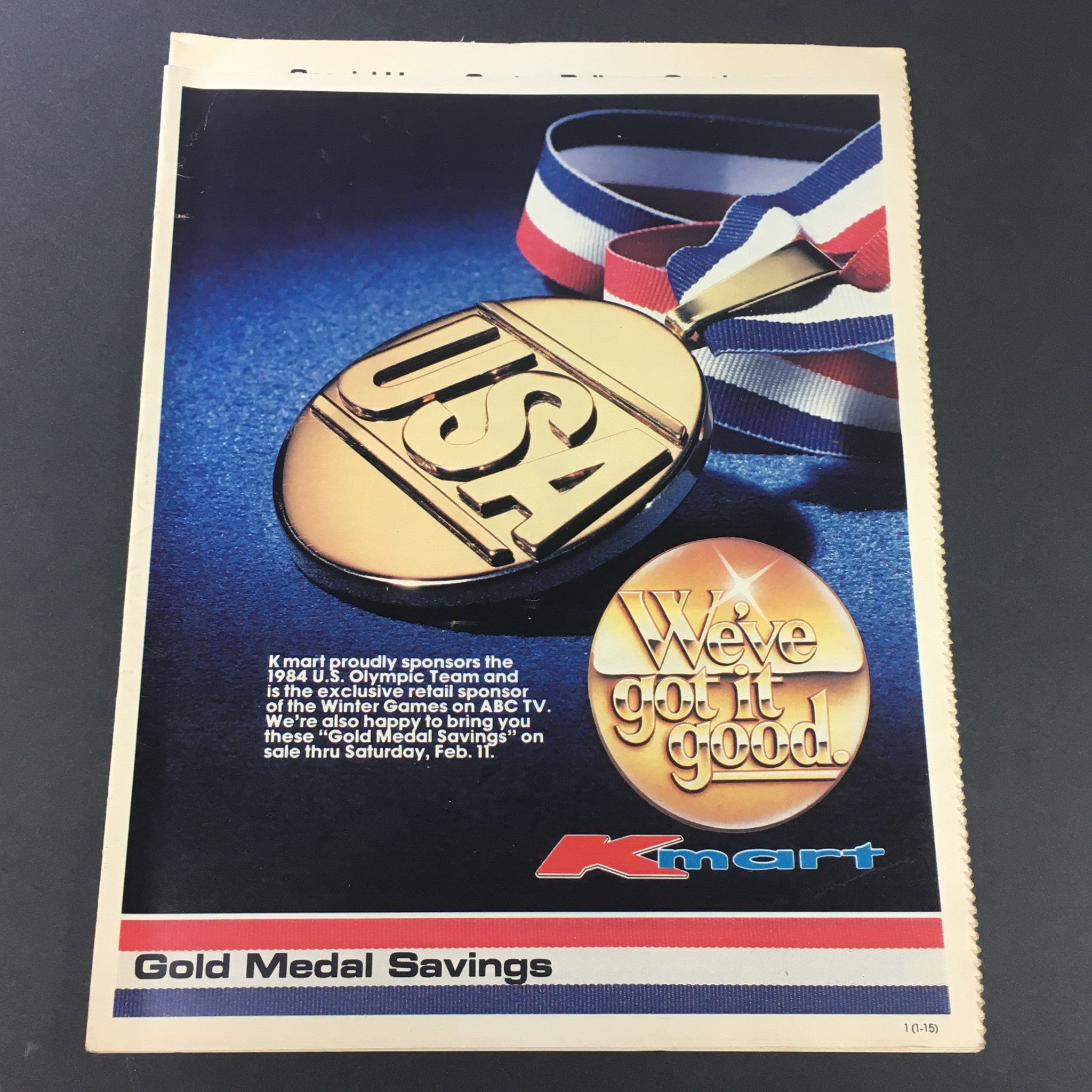 VTG Retro 1984 K-Mart Gold Medal Savings Circular Advertising Ads