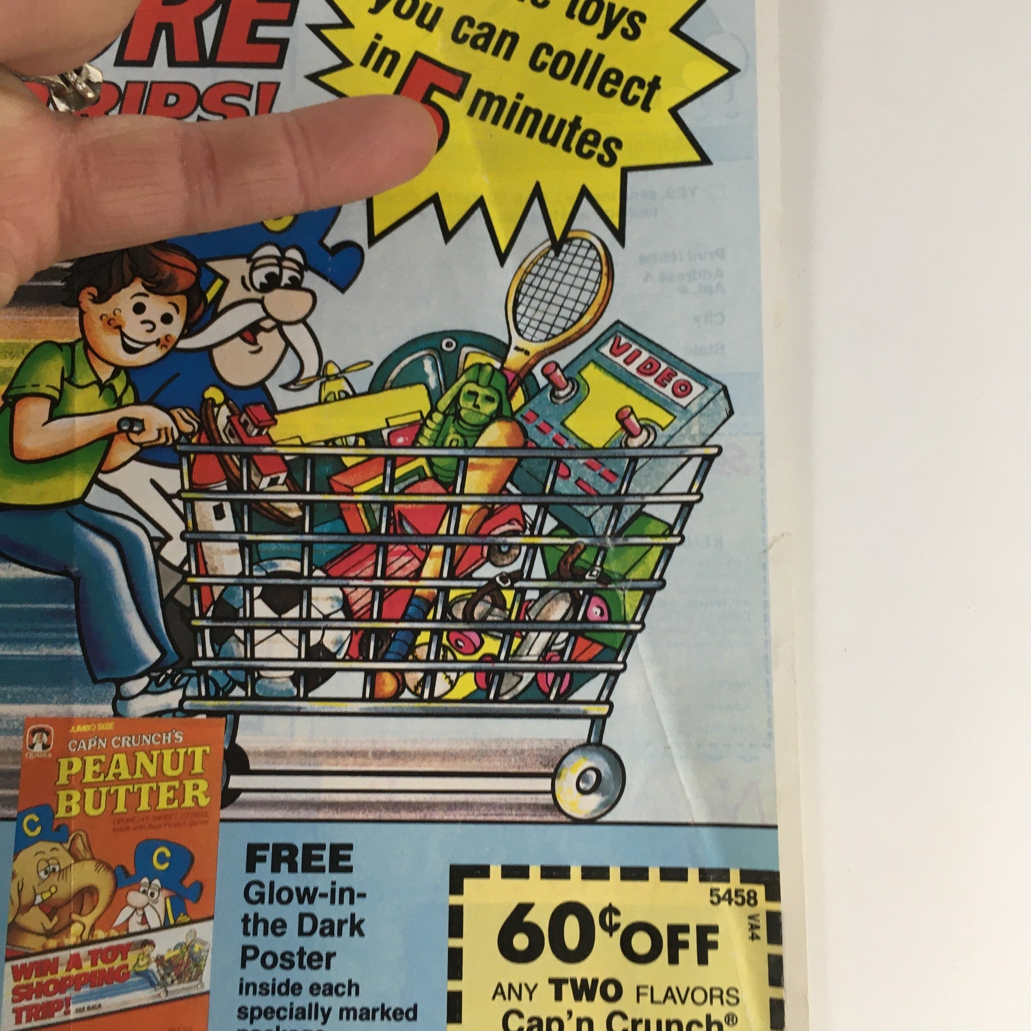 1983 Quaker Oats Cap'N Crunch Cereal Circular Coupon Advertisement