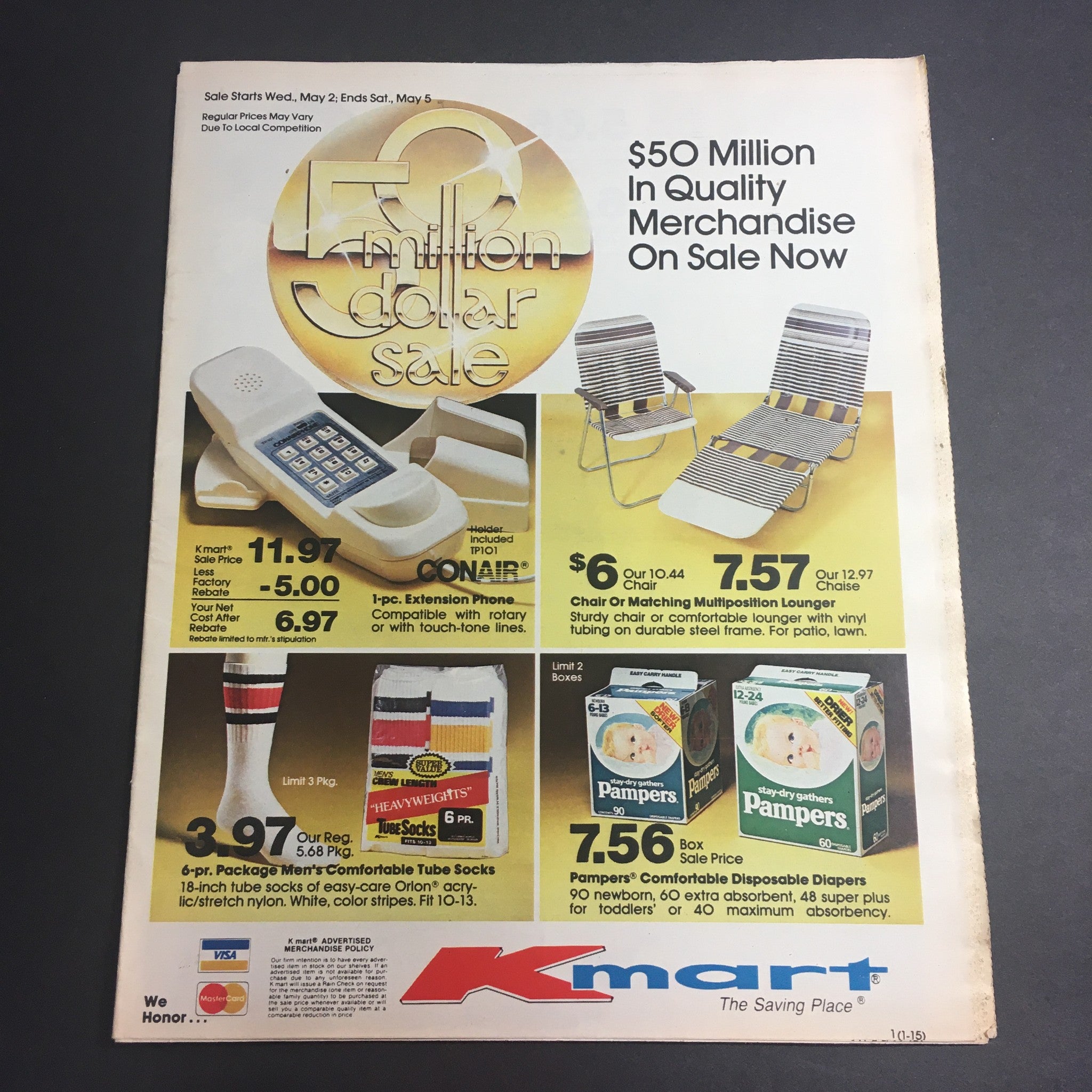 VTG Retro May 1984 K-Mart 50 Million Dollar SALE Circular Advertising Ads