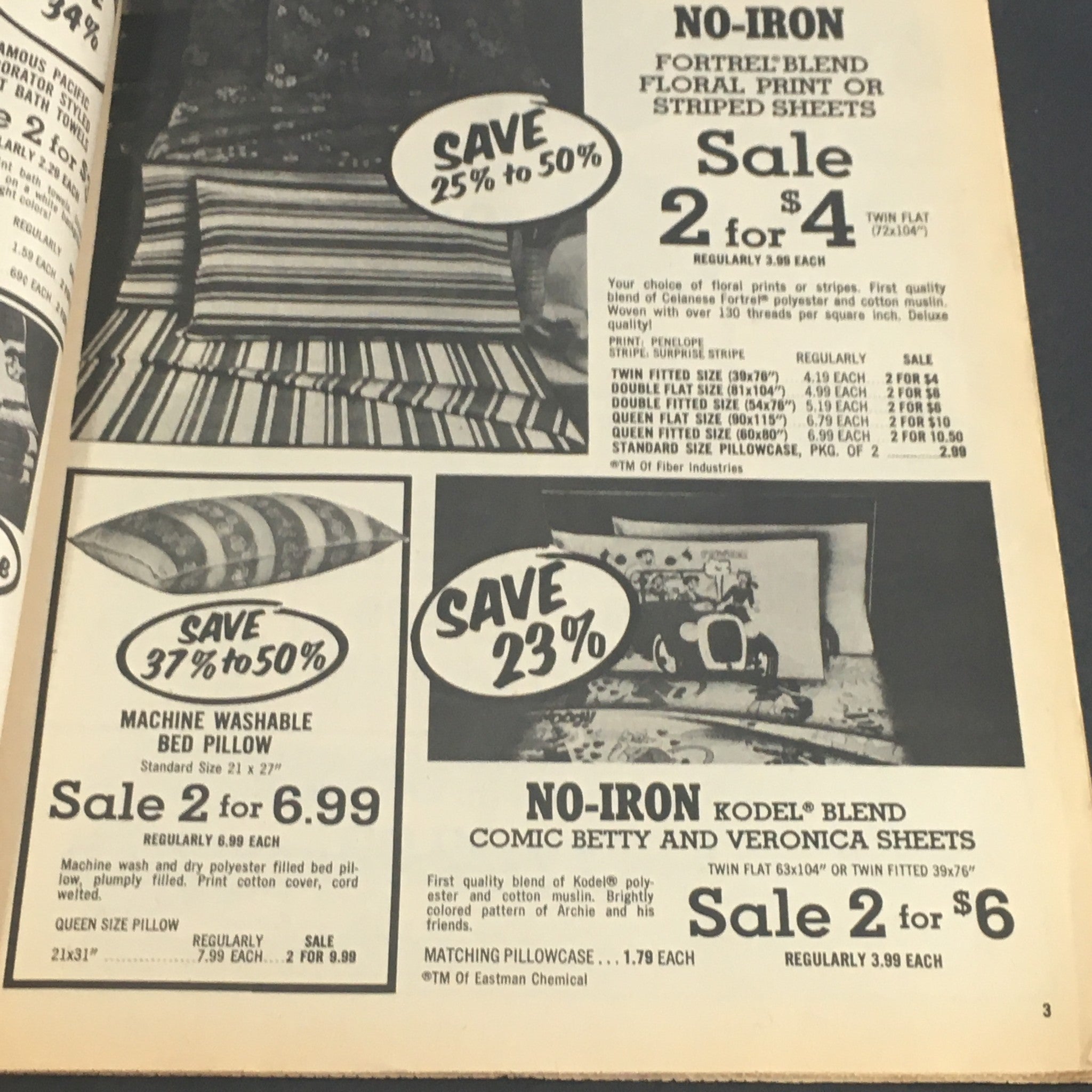 VTG Retro 1972 Korvettes Inventory Ready Monday Sale Circular Advertising Ads