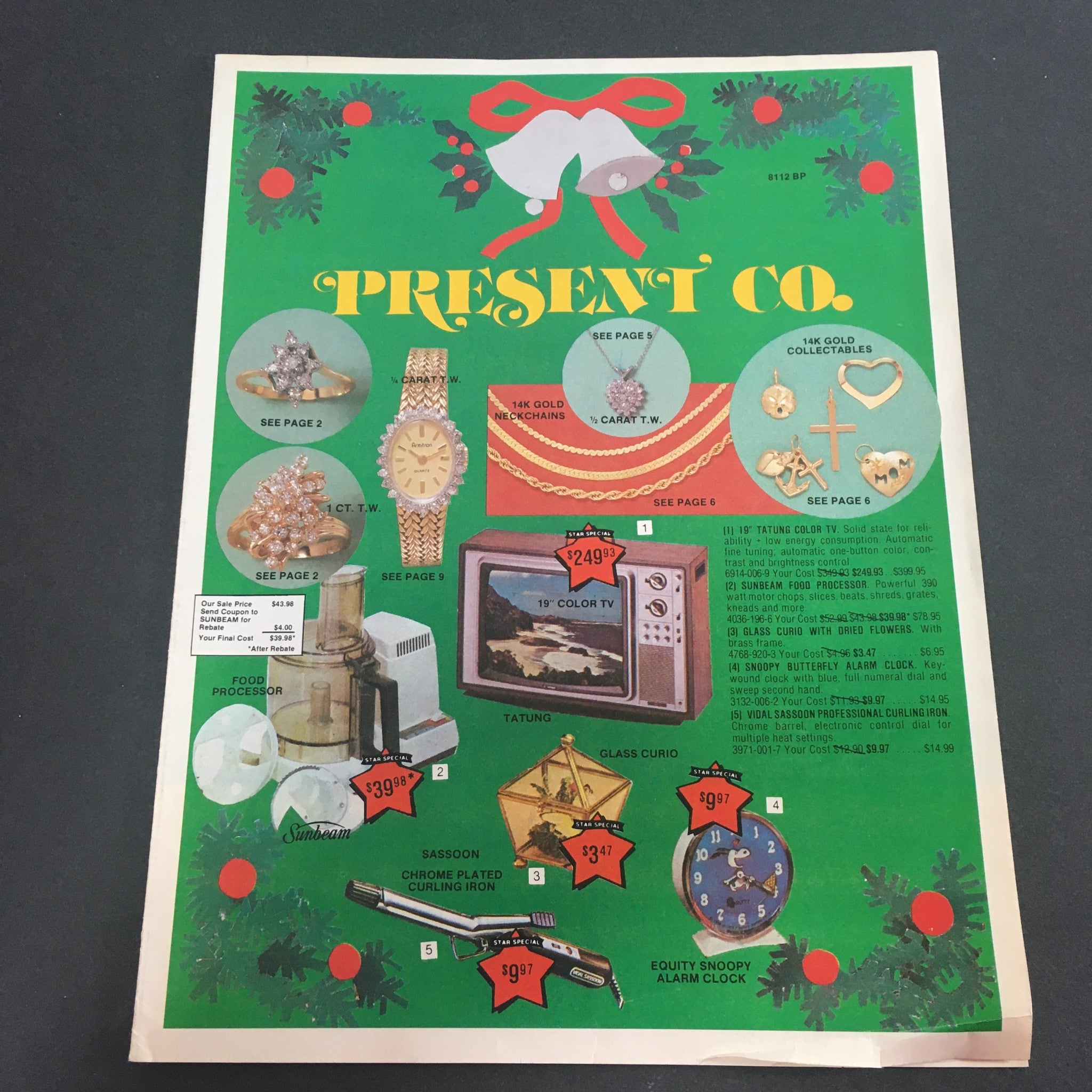 VTG Retro December 1984 Present Co. Christmas Sale Circular Advertising Ads