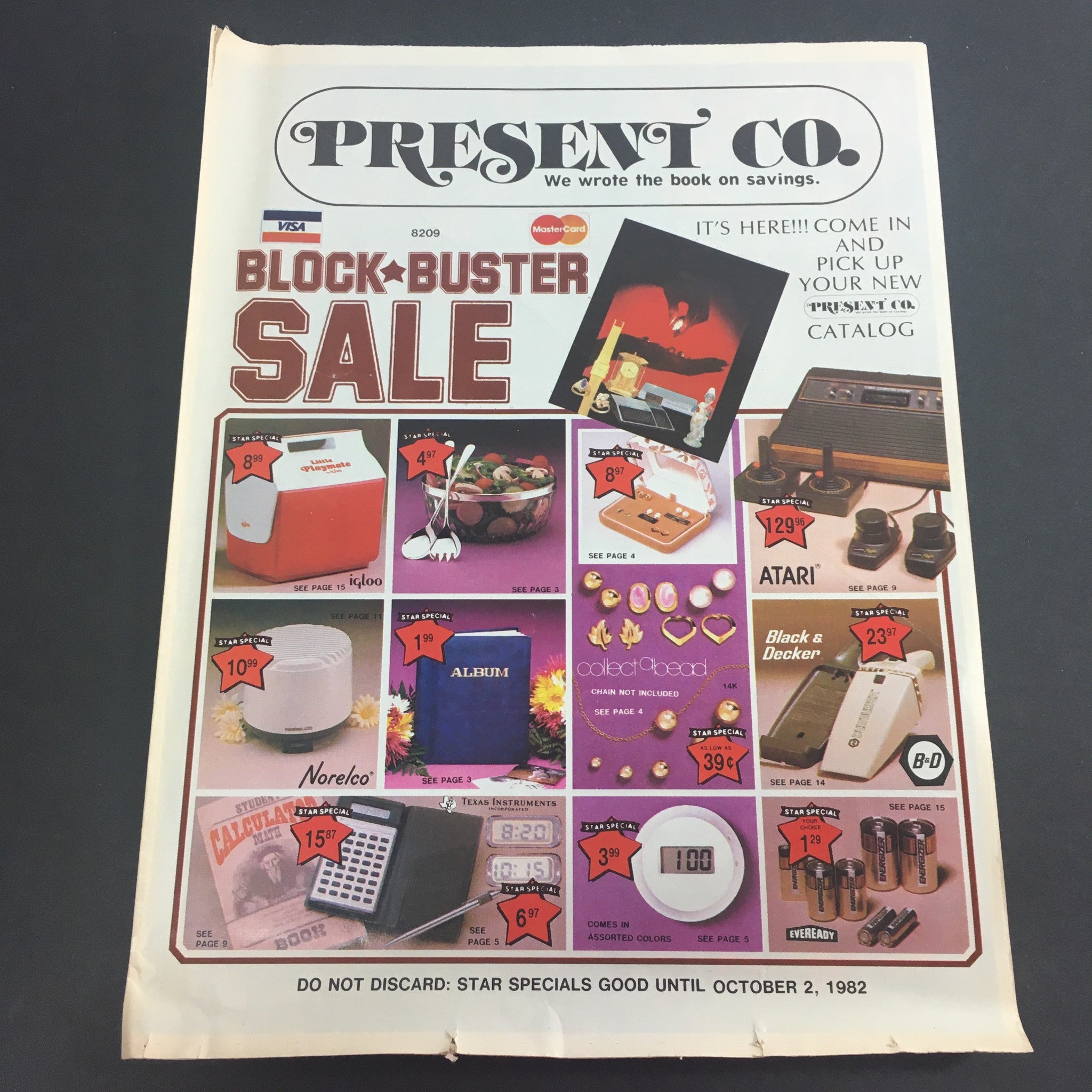 VTG Retro October 1982 Present Co. Block Buster Catalog Advertising Ads