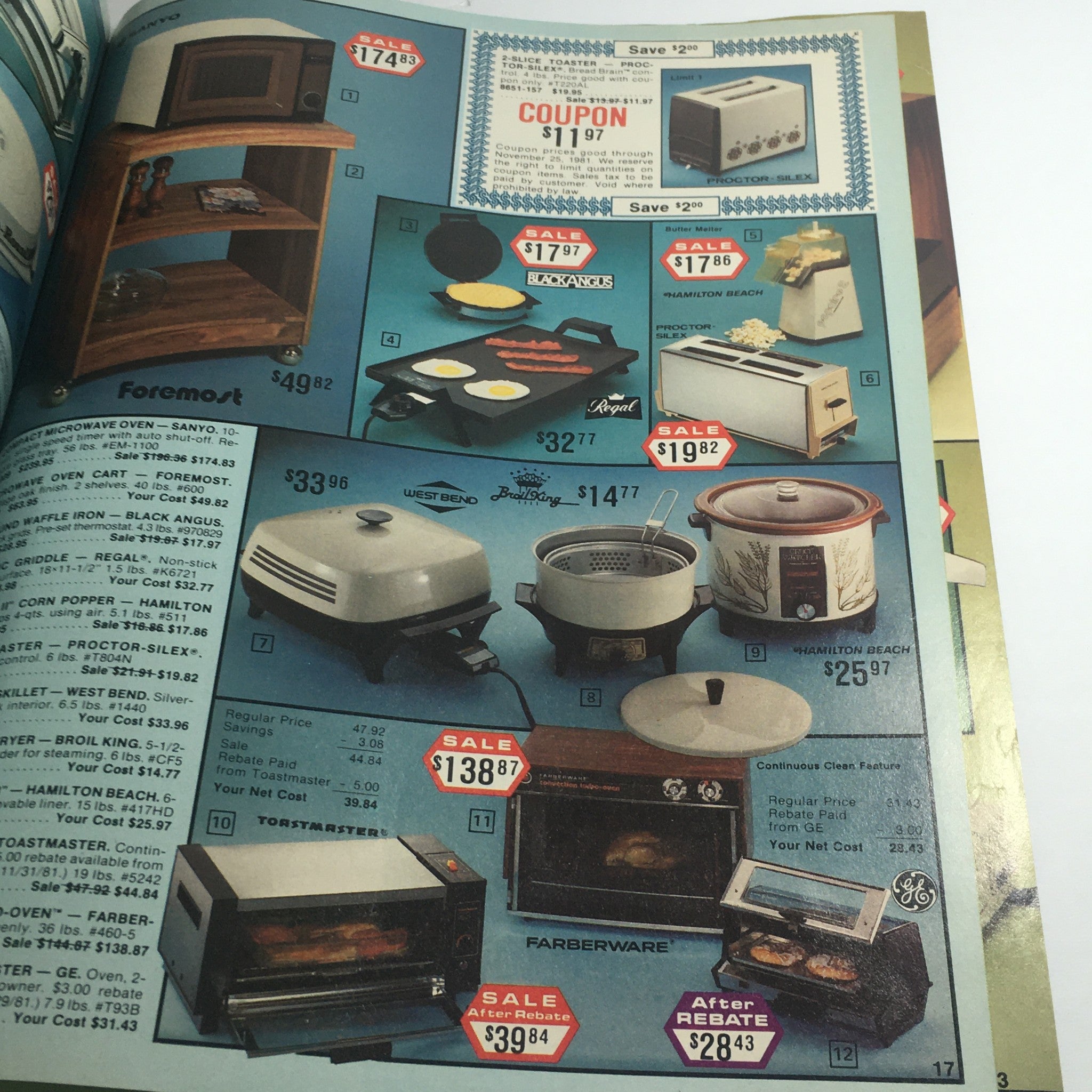 VTG November 1981 Townsmen Criterion Watch & Conair Hair Dryer Price Catalog