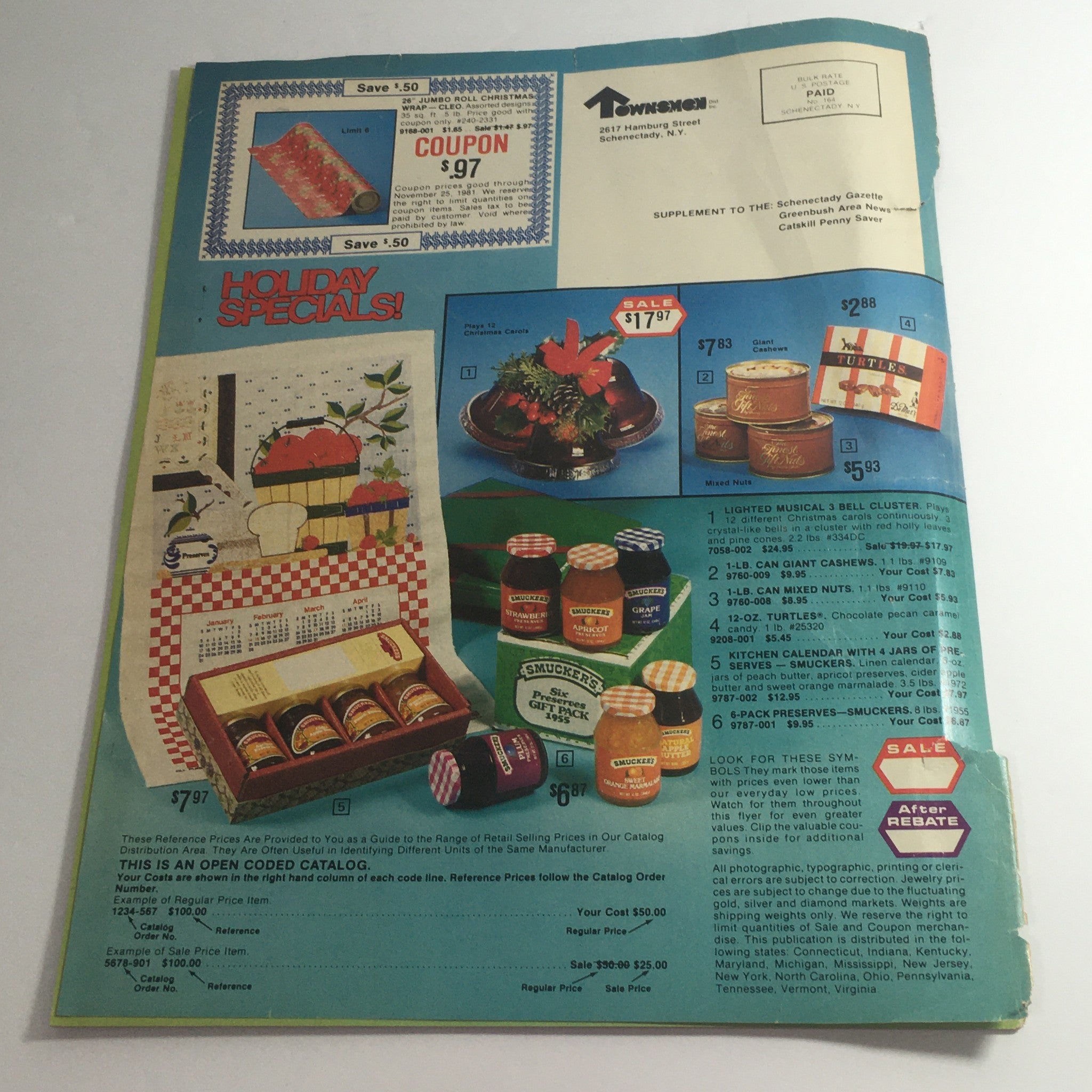 VTG November 1981 Townsmen Criterion Watch & Conair Hair Dryer Price Catalog