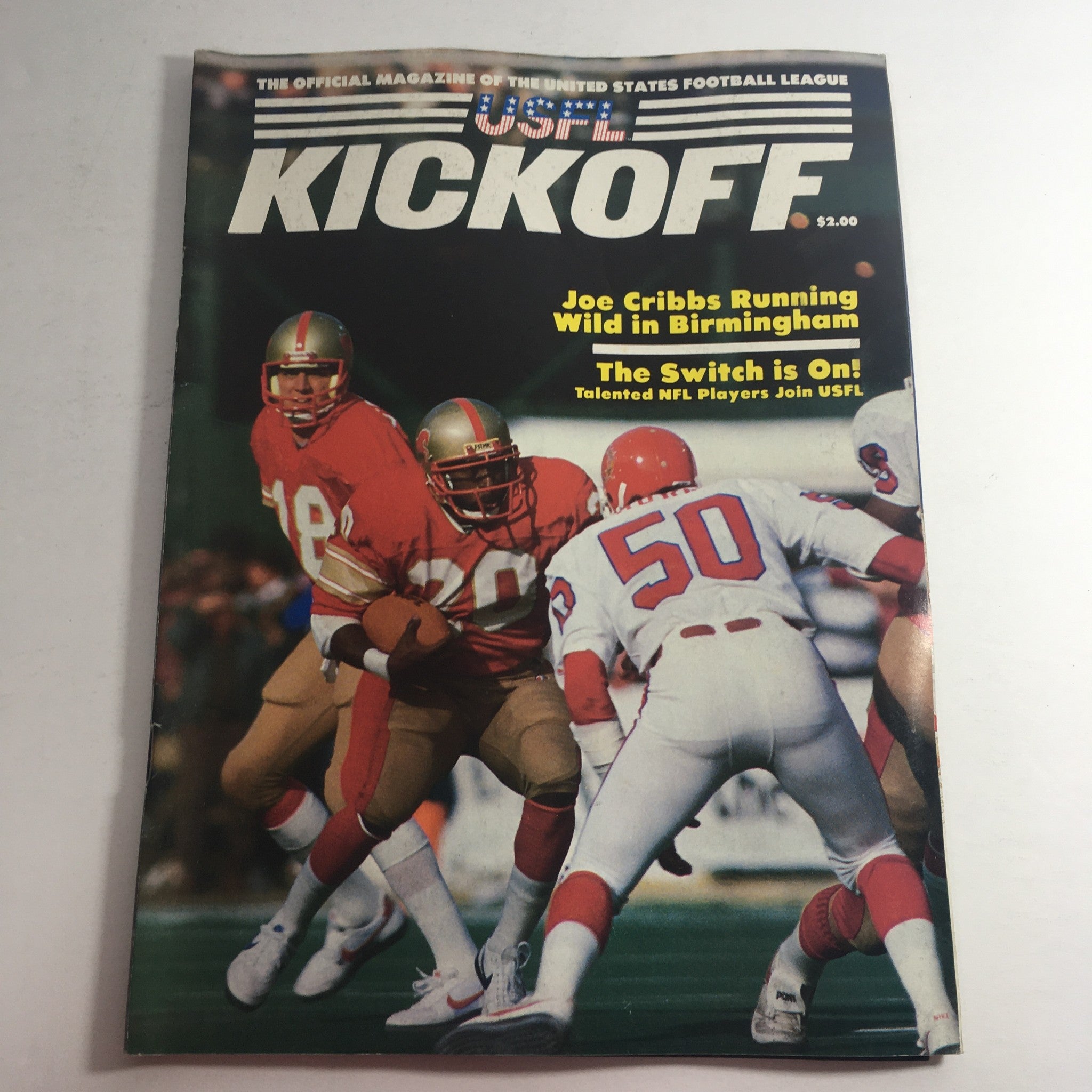 VTG USFL Kickoff Official Magazine 1984 Vol. 2 #4 - Joe Cribbs / Brian Sipe