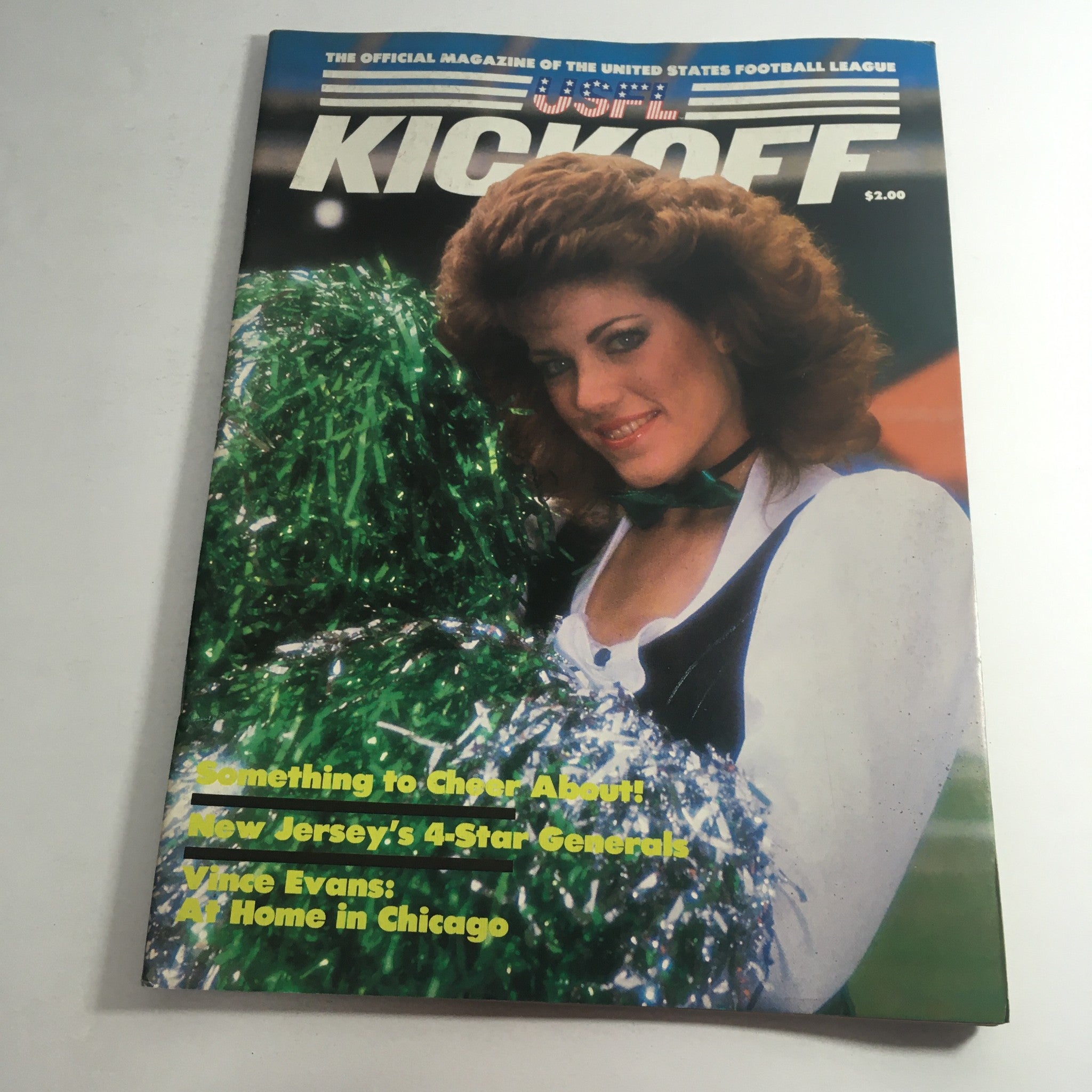 VTG USFL Kickoff Official Magazine 1984 Vol. 2 #9 - Vince Evans / Shelley Clucas