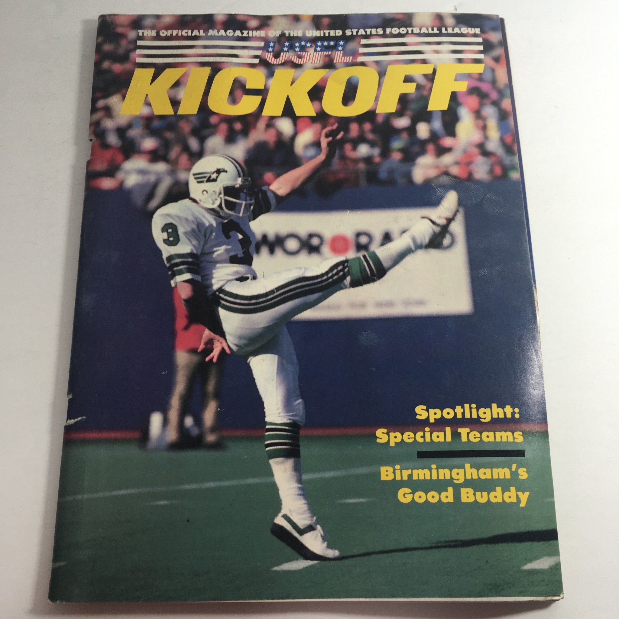 VTG USFL Kickoff Official Magazine 1984 Vol. 2 #3 - Joe Pendry / Newsstand