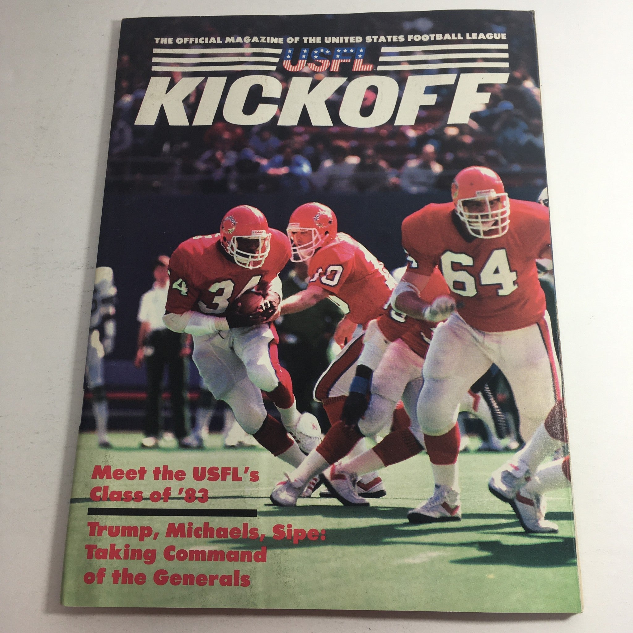 VTG USFL Kickoff Official Magazine 1984 Vol. 2 #2 - Walt Michaels / Brian Sipe