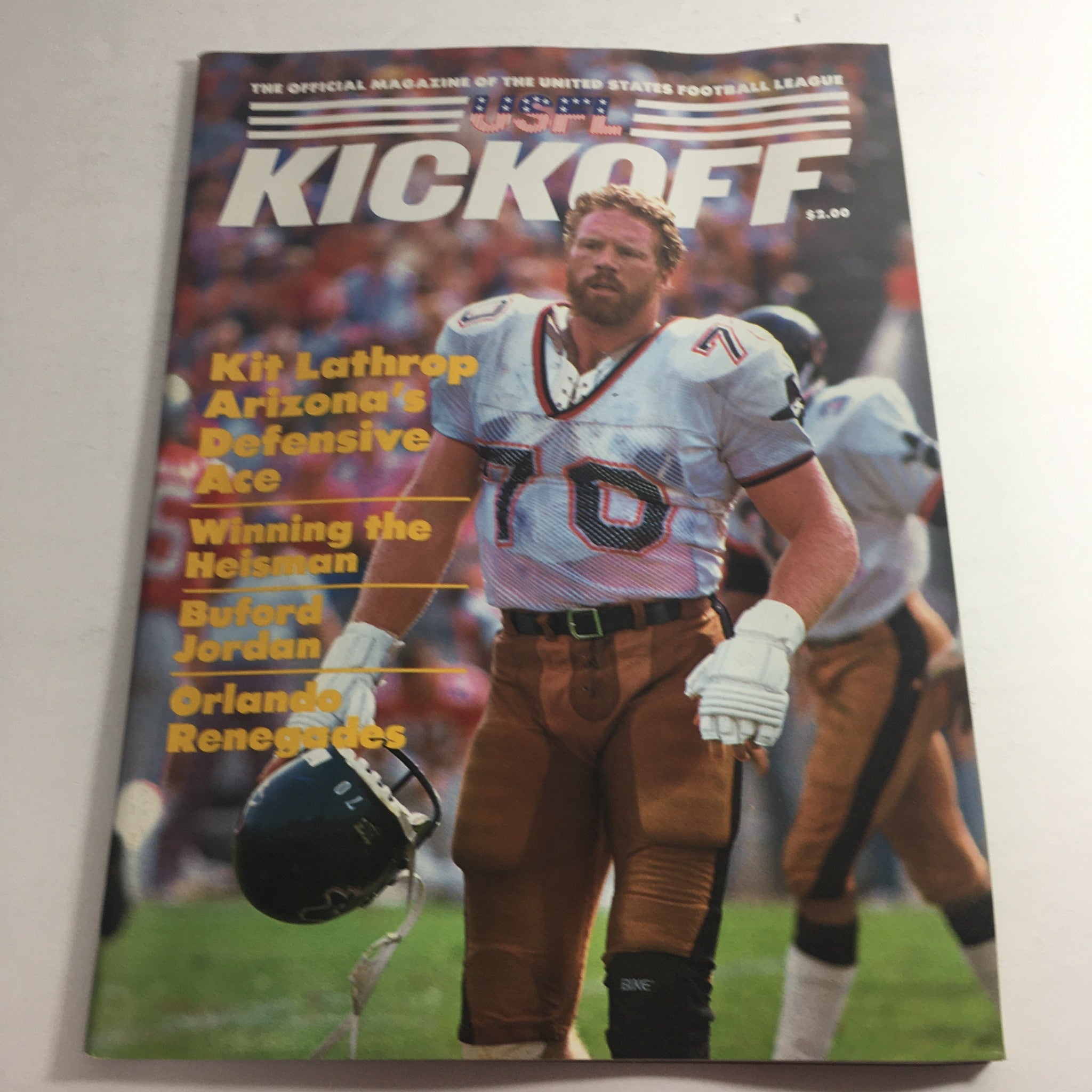 VTG USFL Kickoff Official Magazine 1985 Vol 3 #7 - Kit Lathrop / Buford Jordan