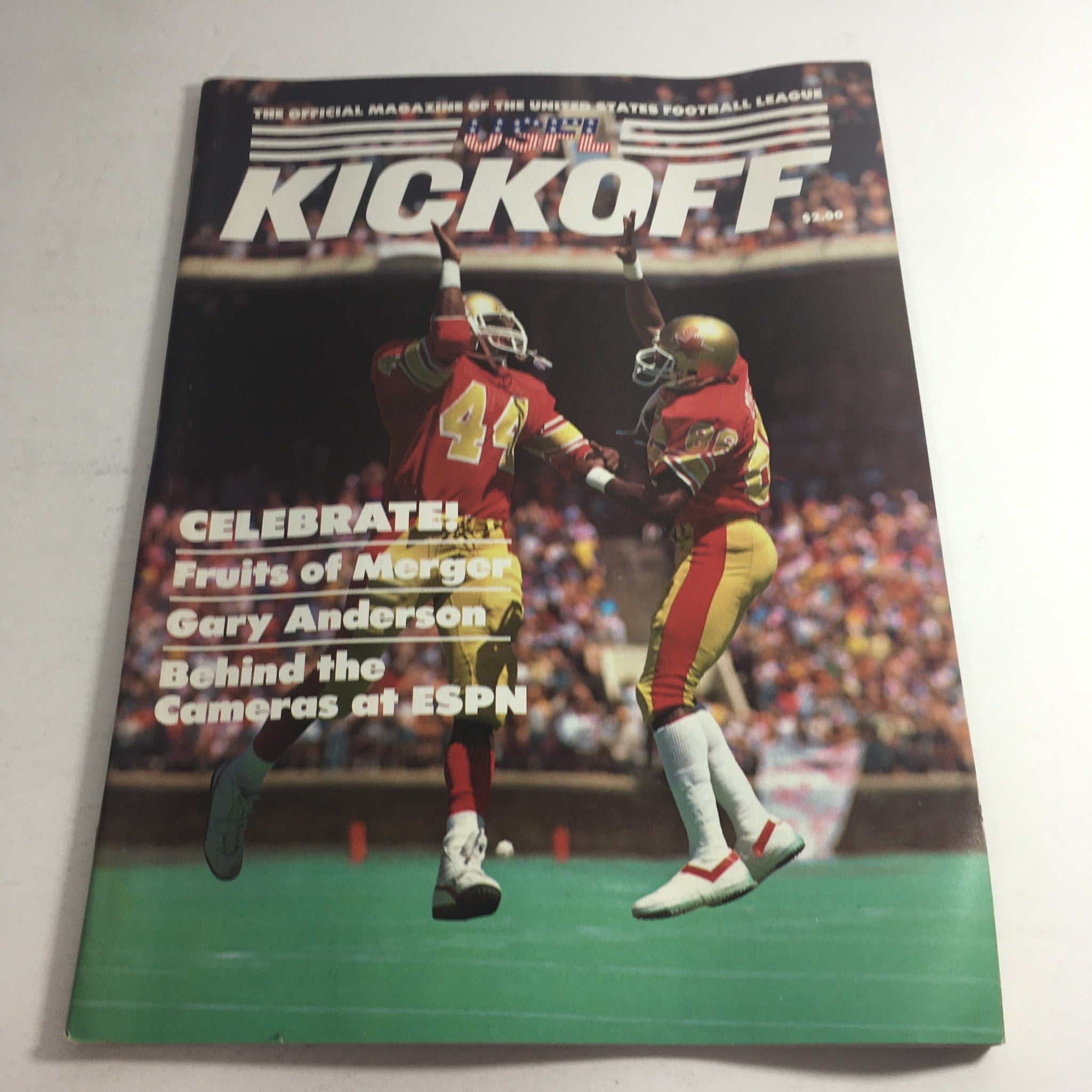 VTG USFL Kickoff Official Magazine 1985 Vol 3 #6 - Gary Anderson / Newsstand