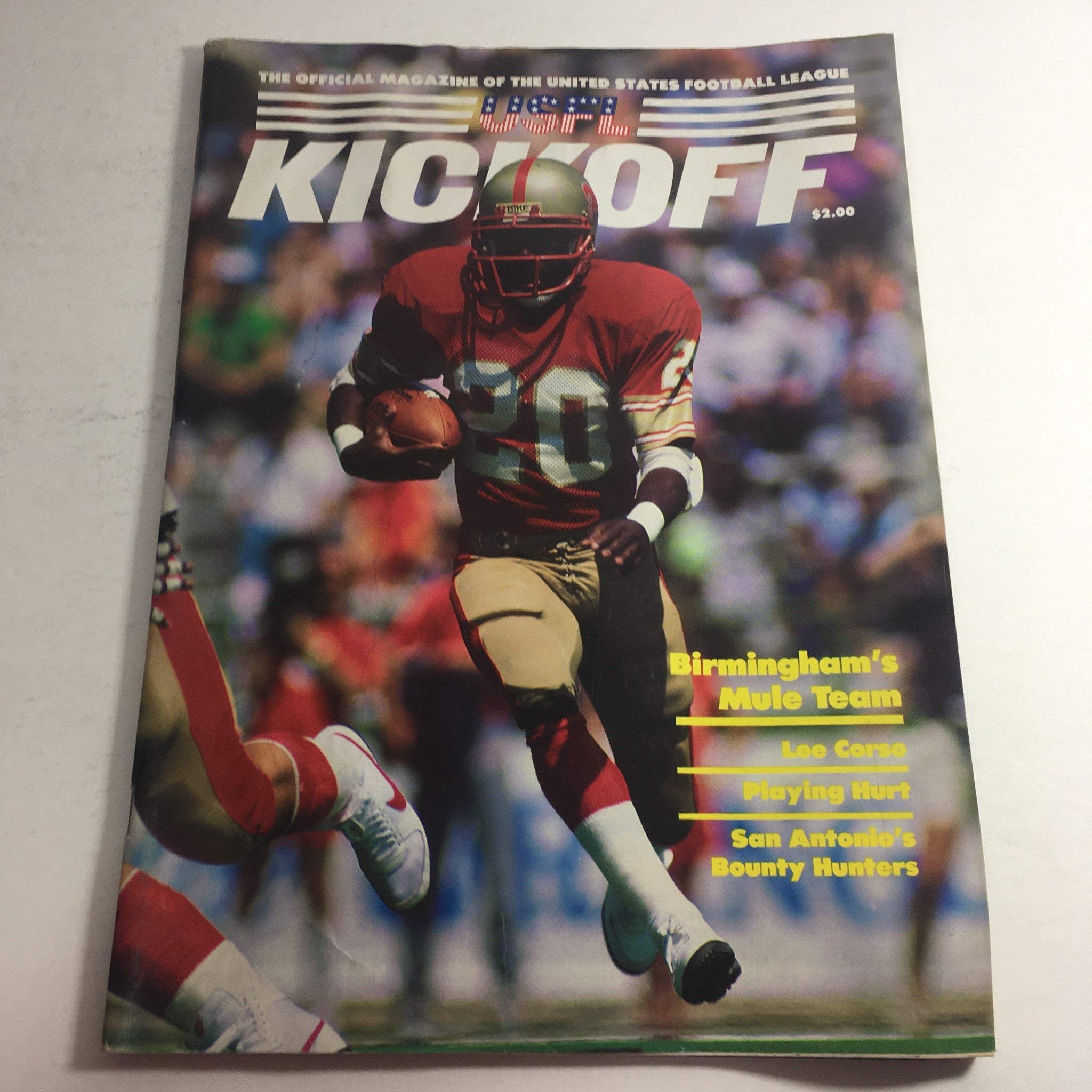 VTG USFL Kickoff Official Magazine 1985 Vol. 3 #2 - Joe Cribbs / Lee Corse