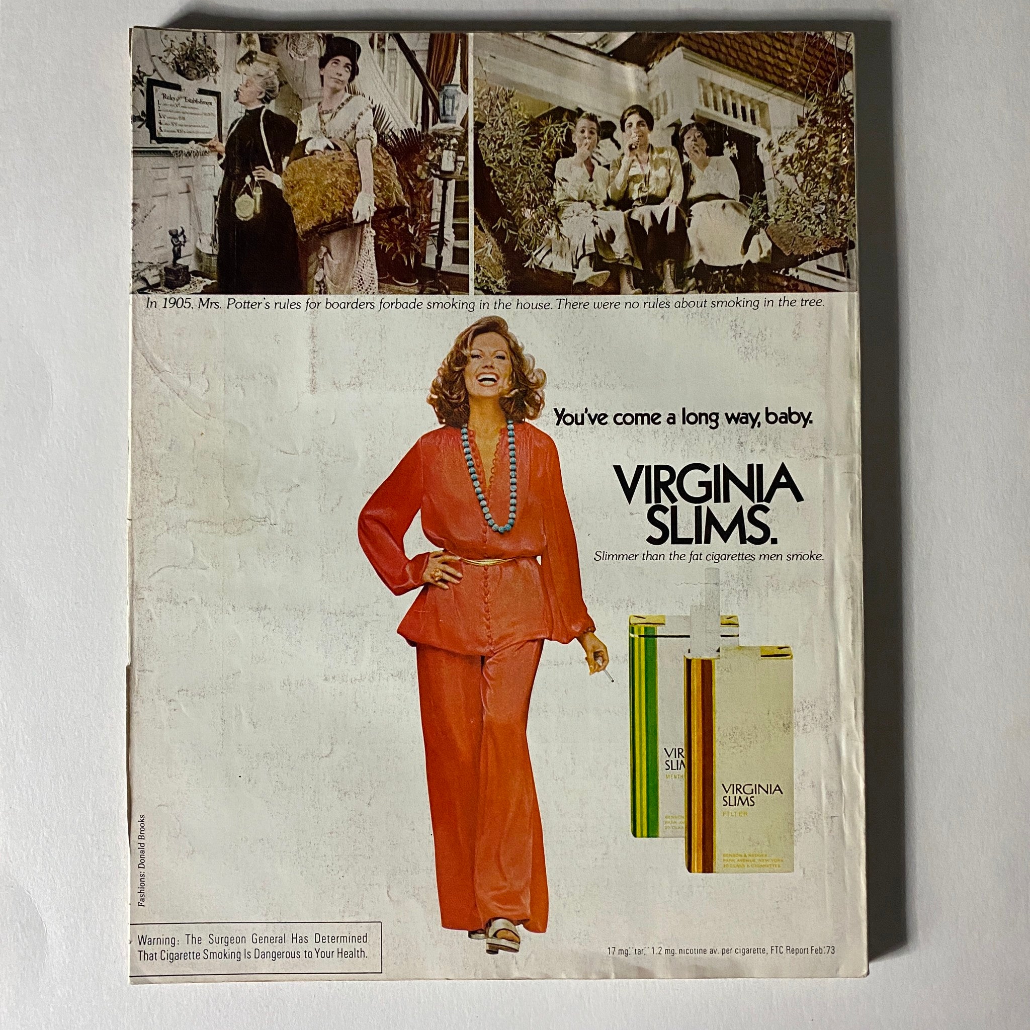 VTG Vogue Magazine October 1973 Lauren Hutton by Richard Avedon No Label