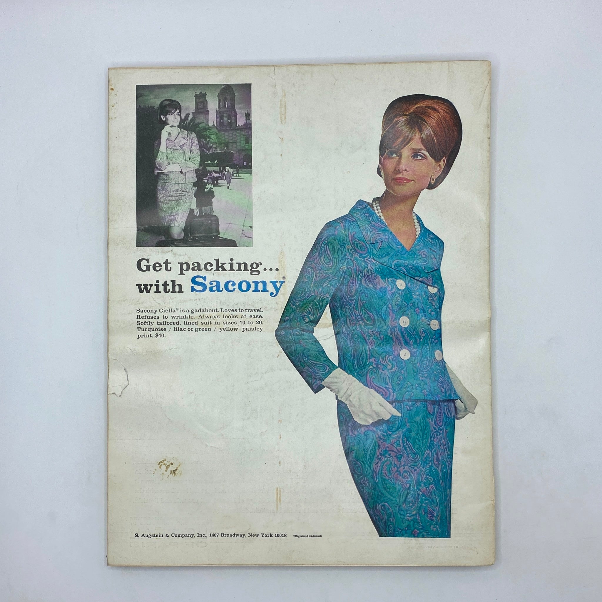 VTG Vogue Magazine February 1 1967 Samantha Jones GD Interior No Label