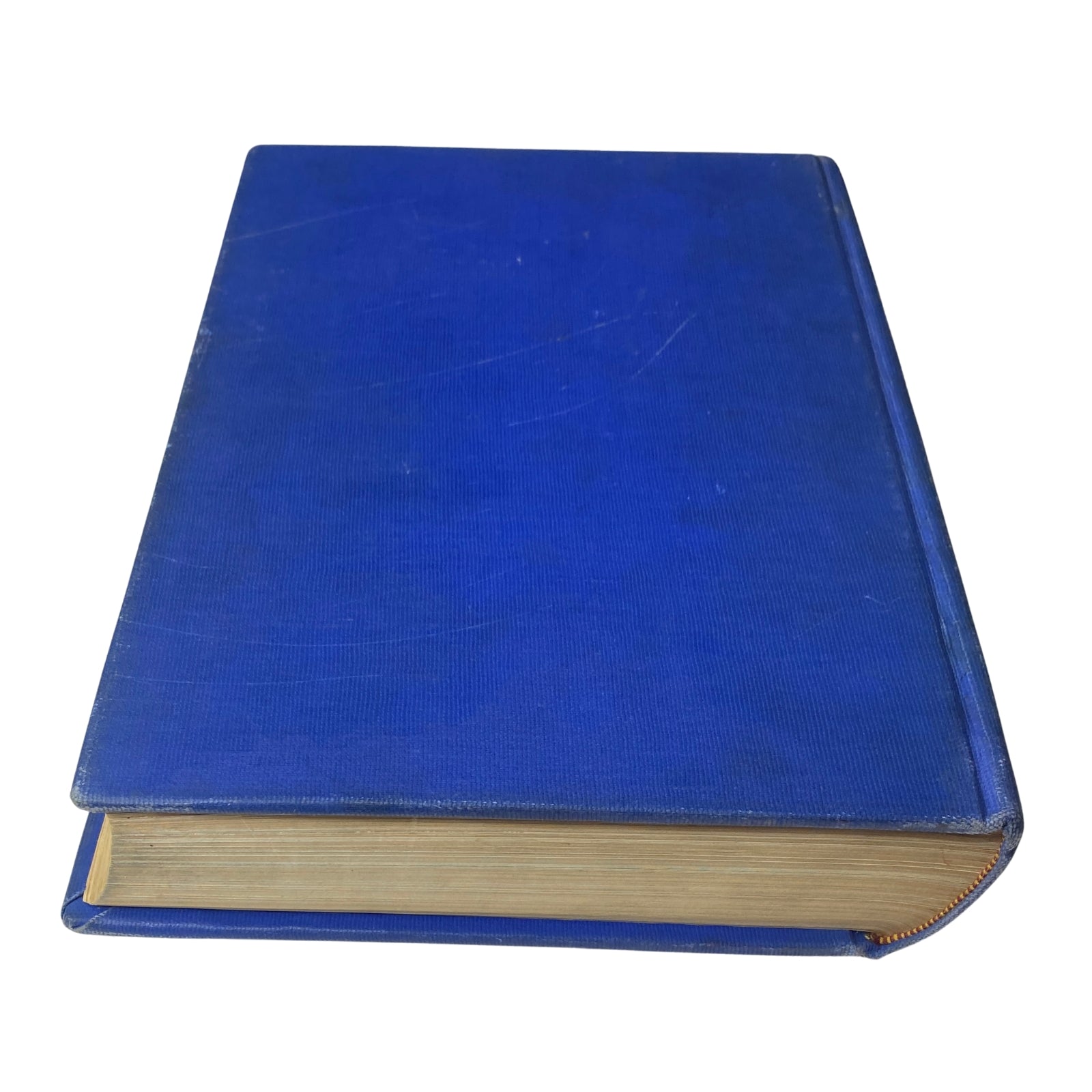 Side view of the blue bound cover of Time Magazine Library Bound Weekly from April 5 to June 28, 1948, displaying its archival quality.