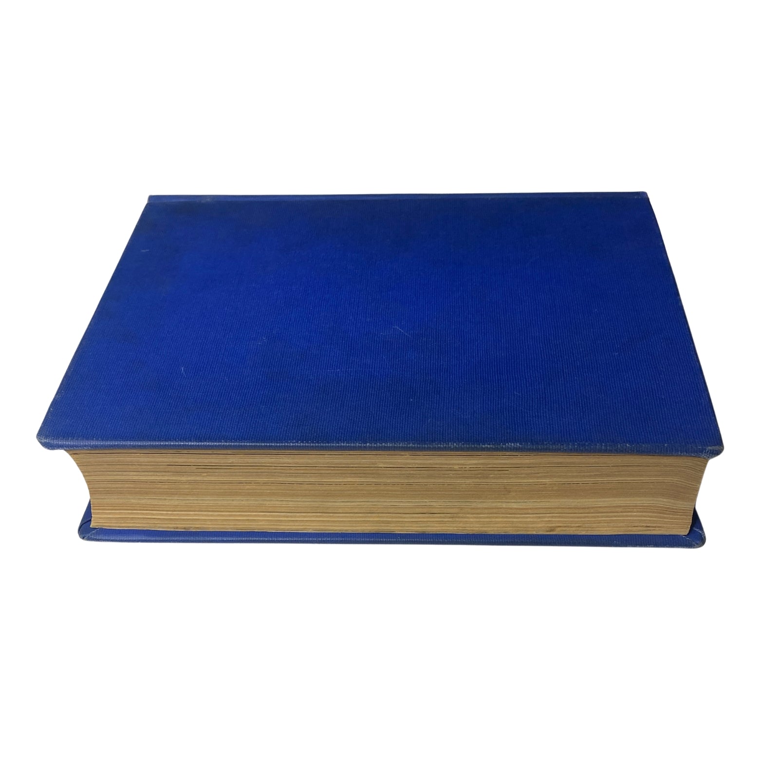 Time Magazine Library Bound October 1948-December 1948 Robert Oppenheimer - Close-up view of the blue hardcover spine of the library edition, showcasing its classic style and good condition.