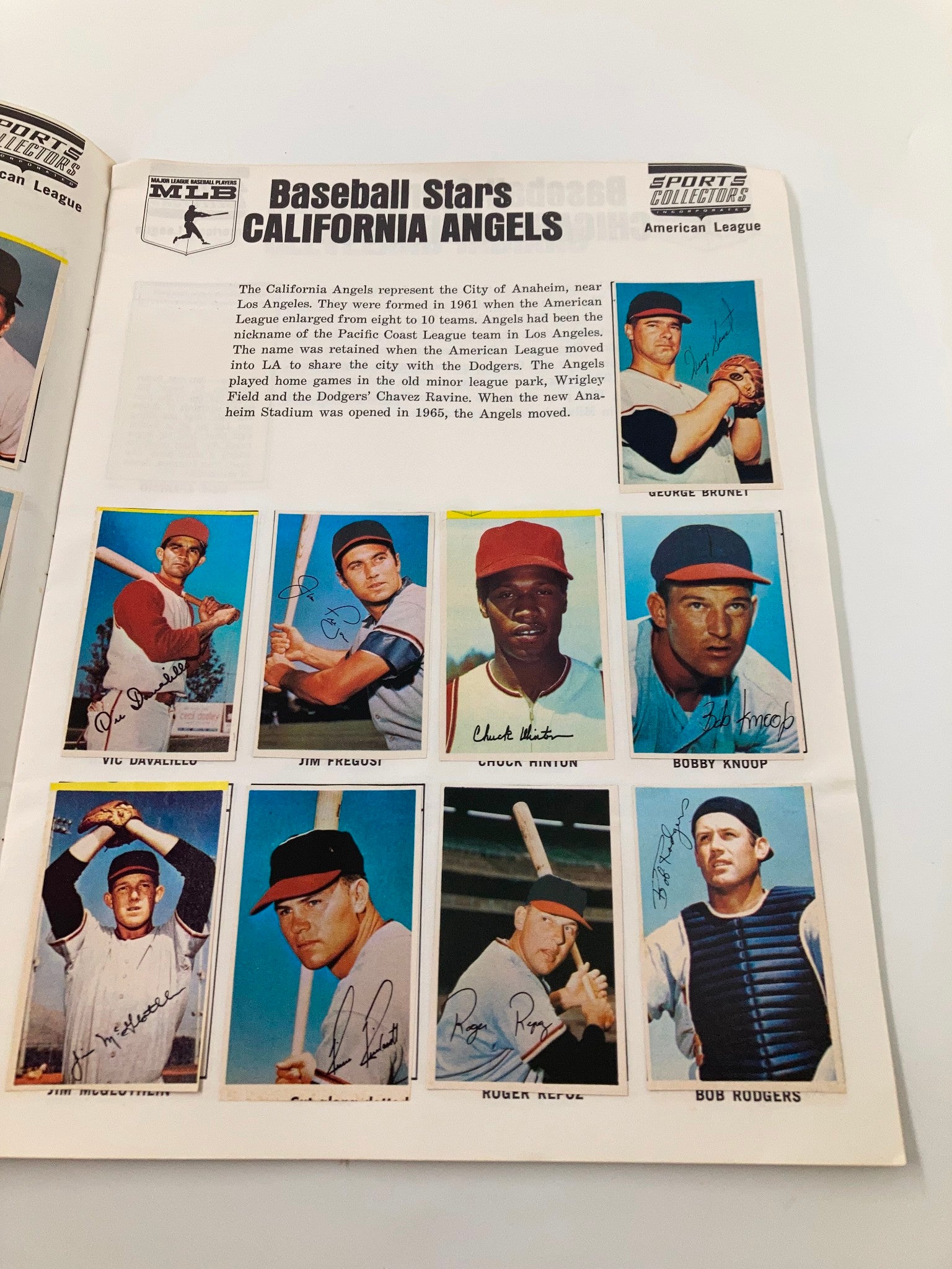 1969 Baseball Stars American League Official Sports Collectors Photostamp Album