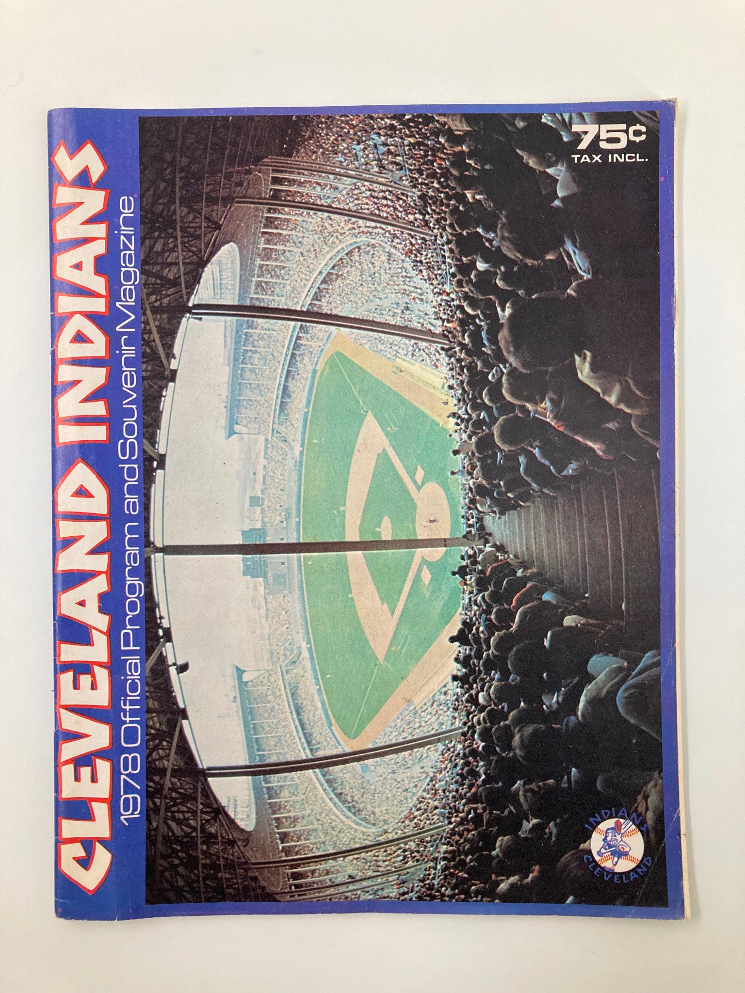 1978 MLB Cleveland Indians Official Program and Souvenir Magazine