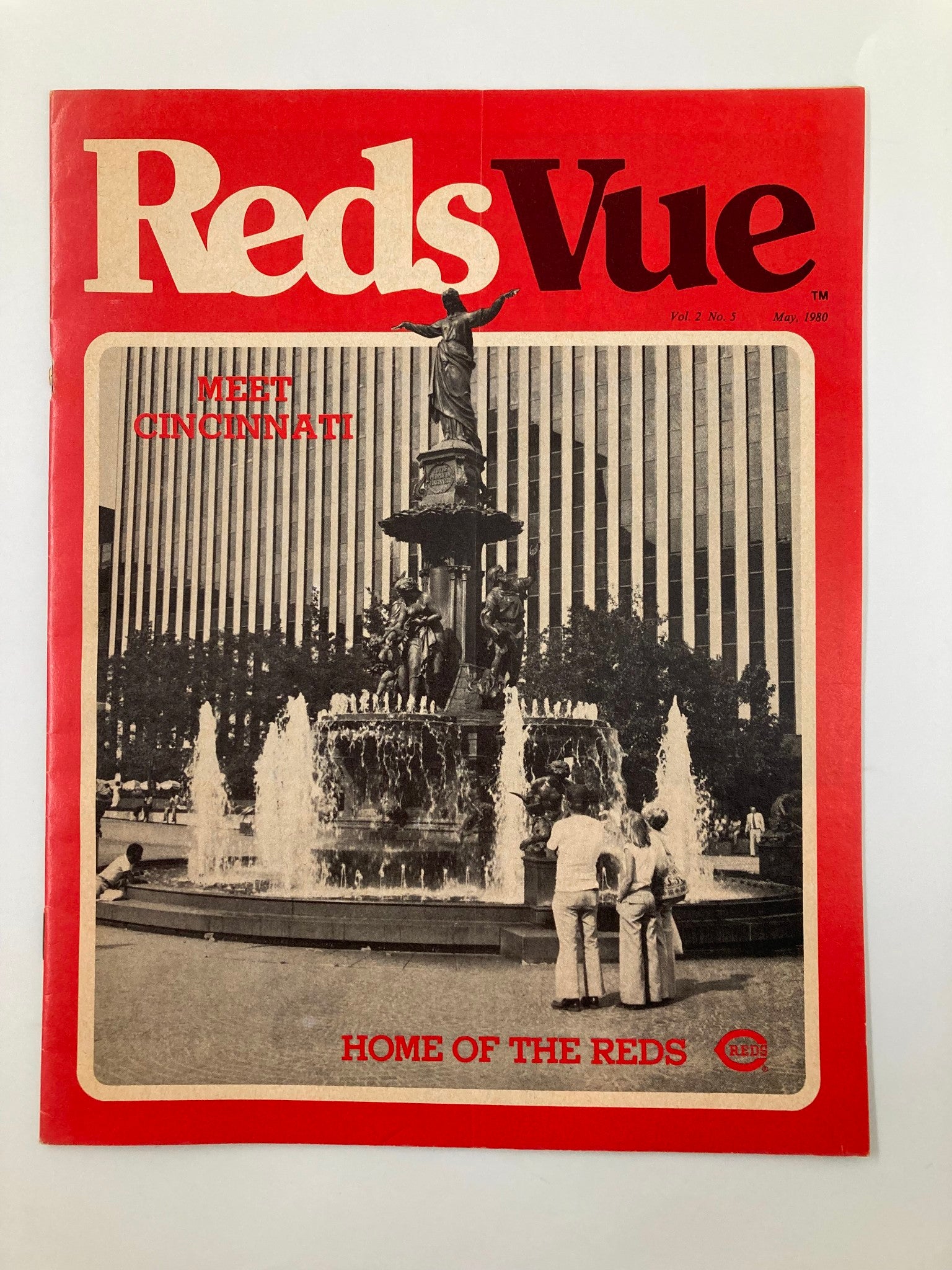 May 1980 Vol 2 #5 Reds Vue Meet Cincinnati Home of the Reds Official Magazine