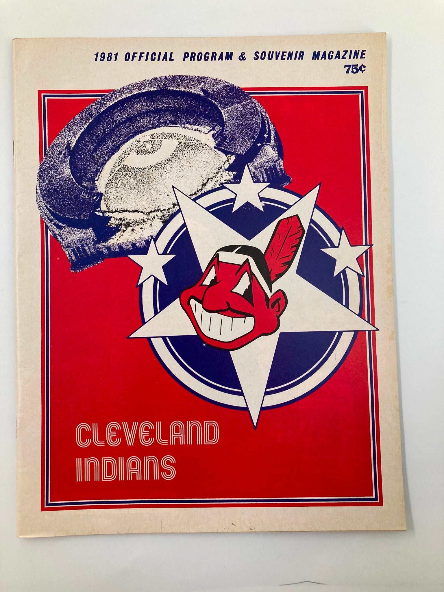 1981 MLB Cleveland Indians Official Program and Souvenir Magazine