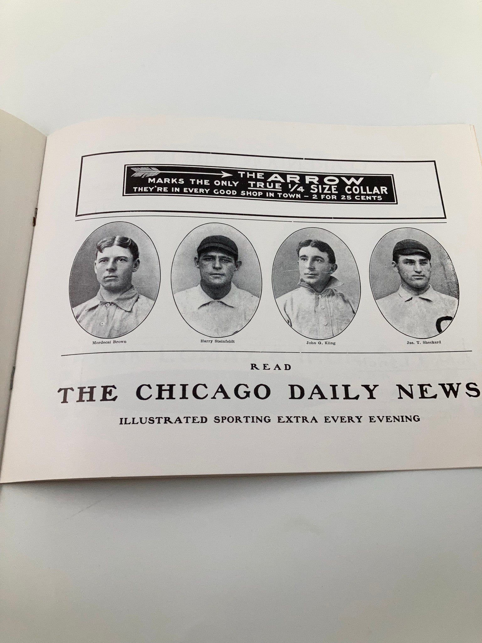 1906 Cubs Sox Baseball World's Championship Series Souvenir Score Book reprint