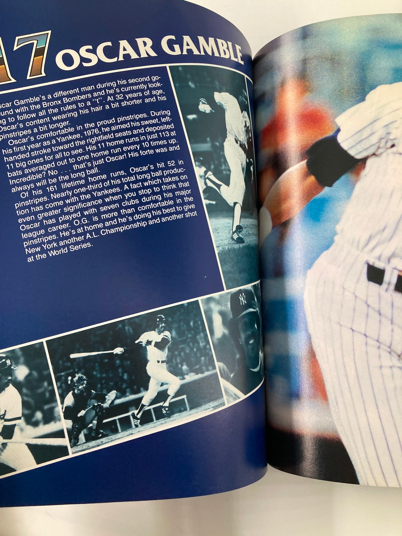 1982 MLB New York Yankees Official Yearbook American League Champions