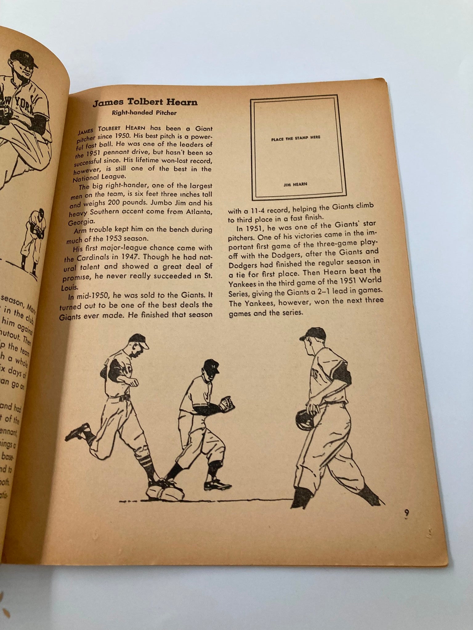 1954 MLB Baseball The Golden Stamp Book of the New York Giants Complete