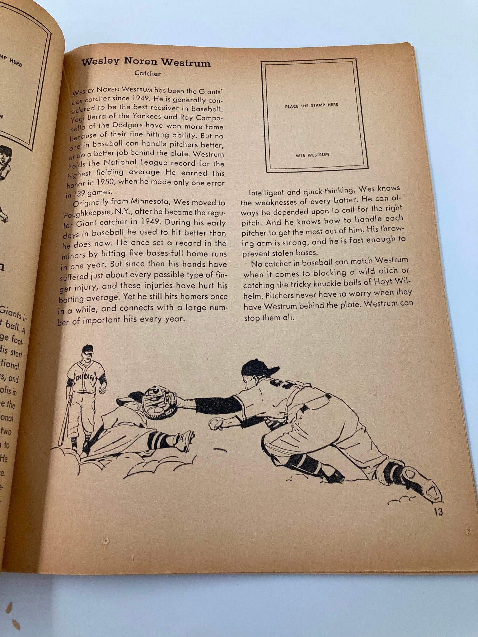 1954 MLB Baseball The Golden Stamp Book of the New York Giants Complete