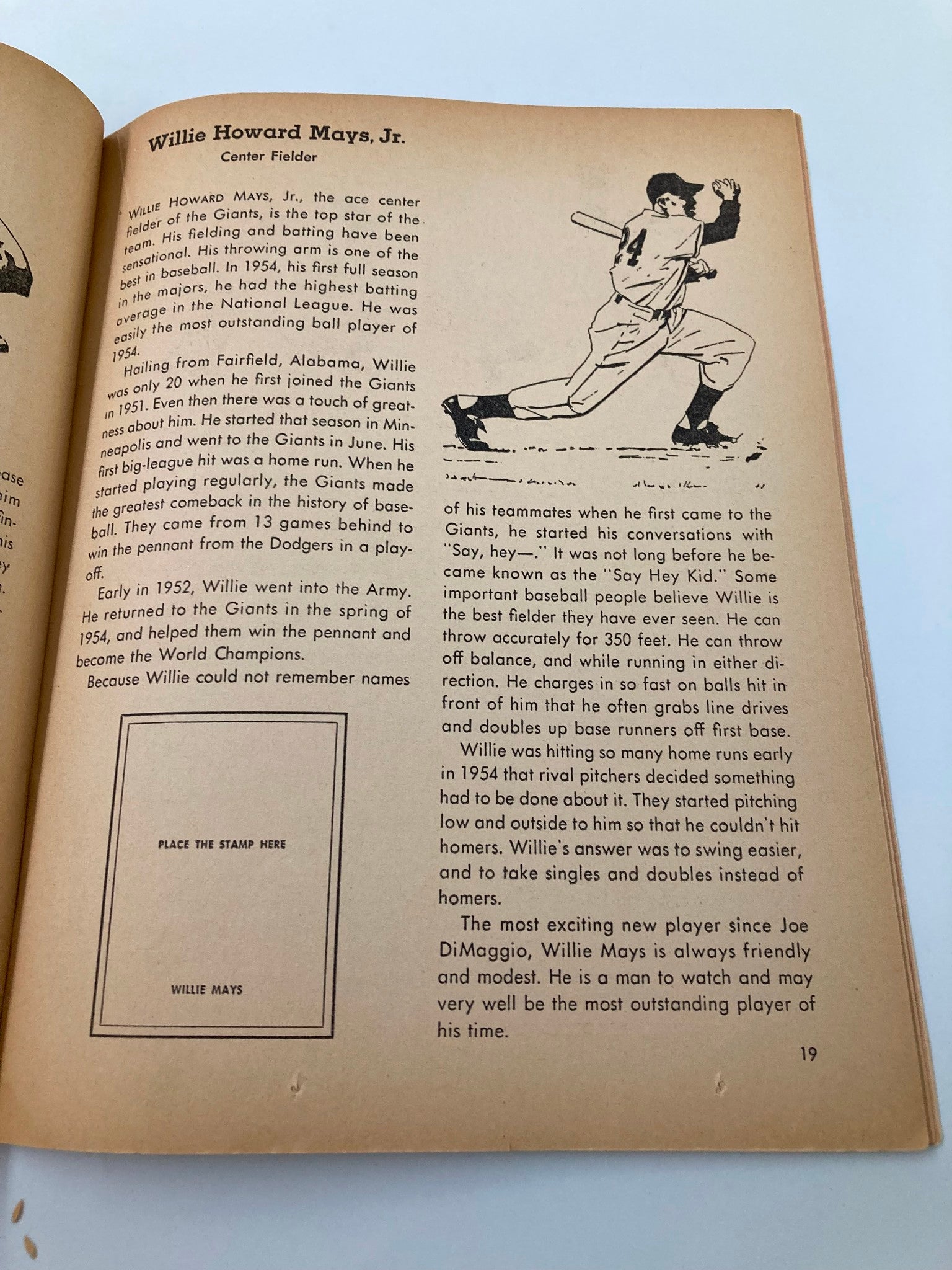 1954 MLB Baseball The Golden Stamp Book of the New York Giants Complete