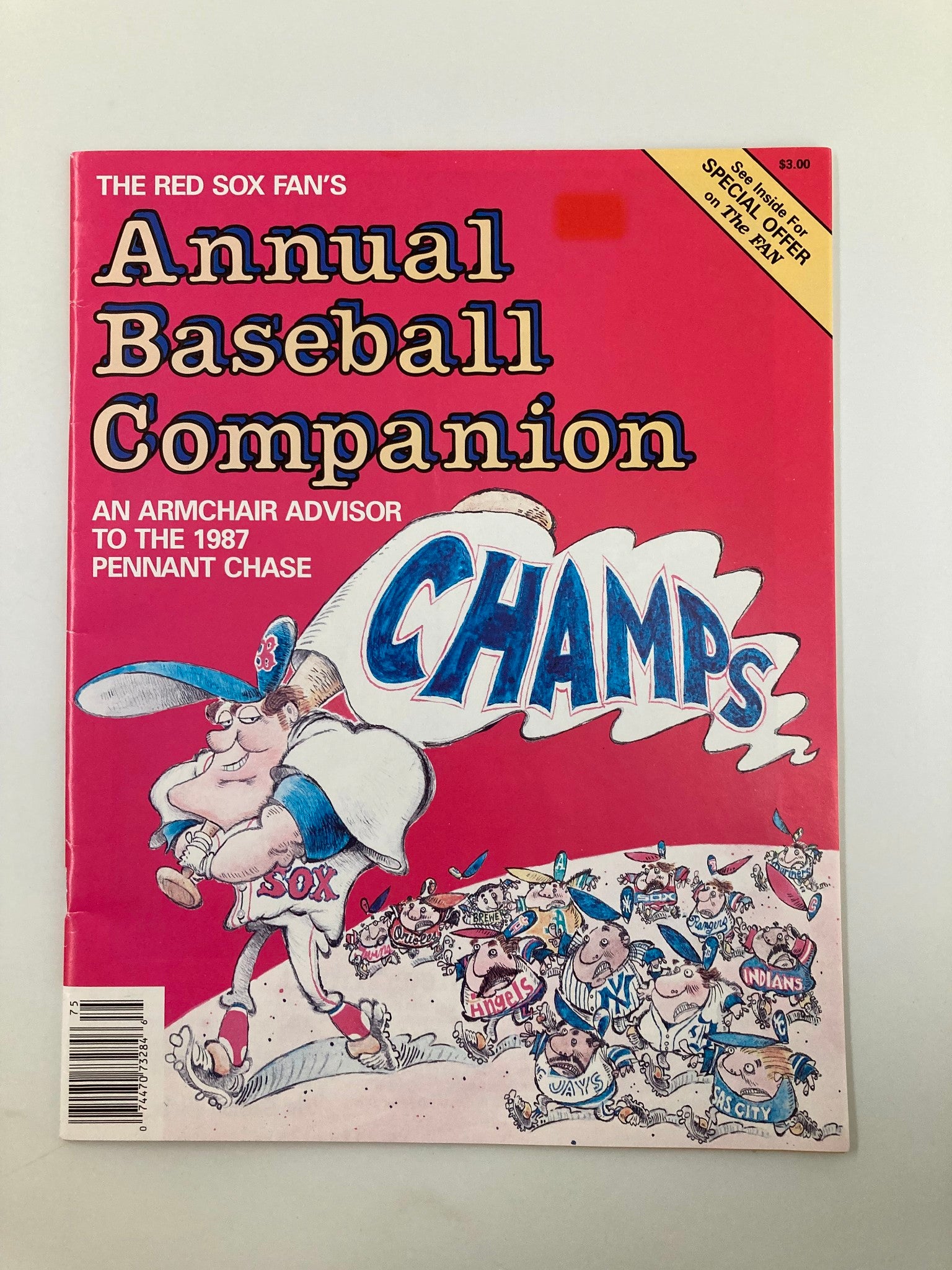 1987 MLB Boston Red Sox Annual Baseball Companion Official Preview Program