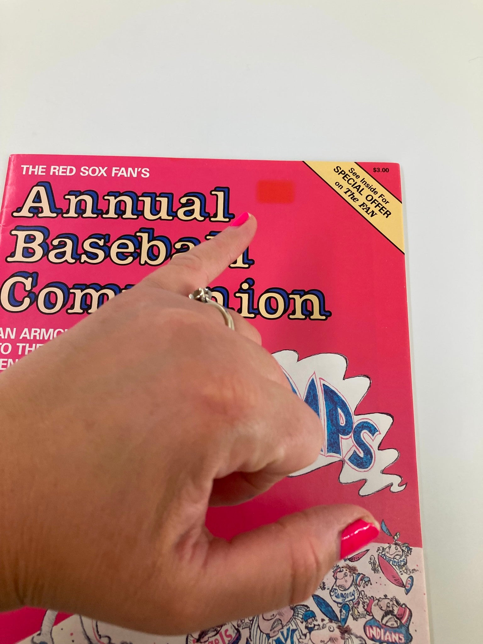 1987 MLB Boston Red Sox Annual Baseball Companion Official Preview Program