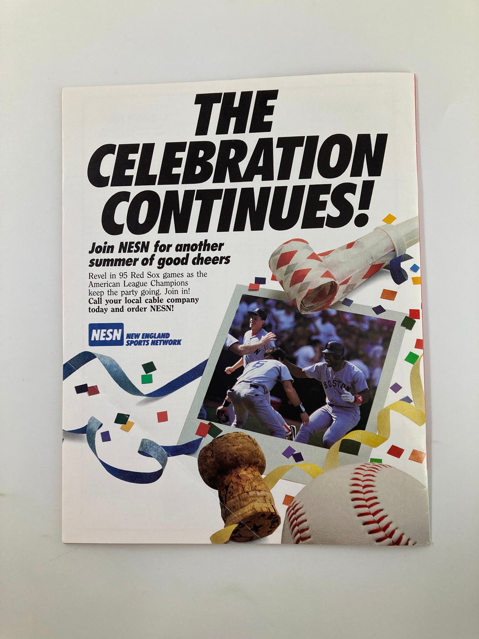 1987 MLB Boston Red Sox Annual Baseball Companion Official Preview Program