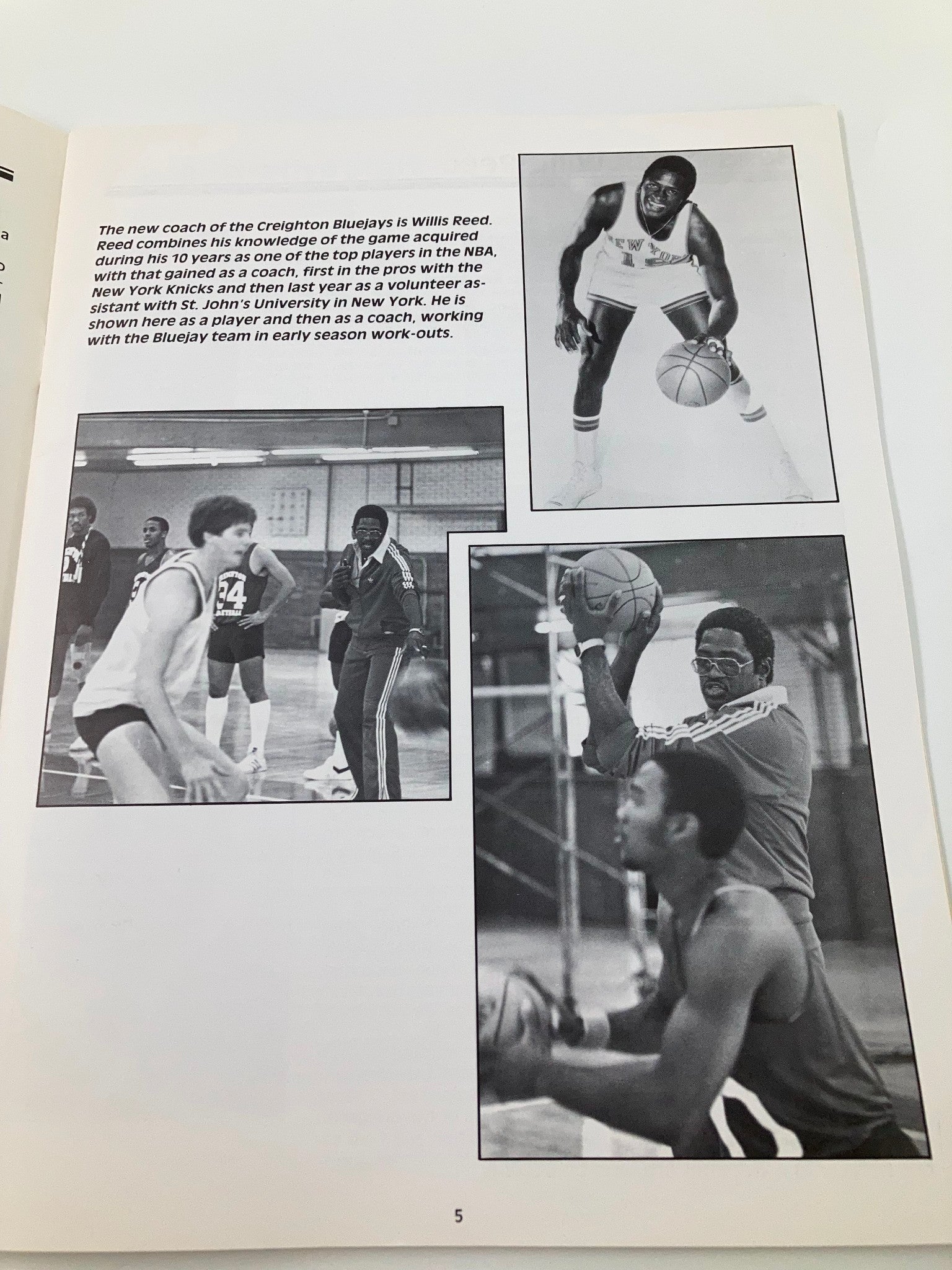 1981-1982 College Basketball Creighton Bluejays Official Program