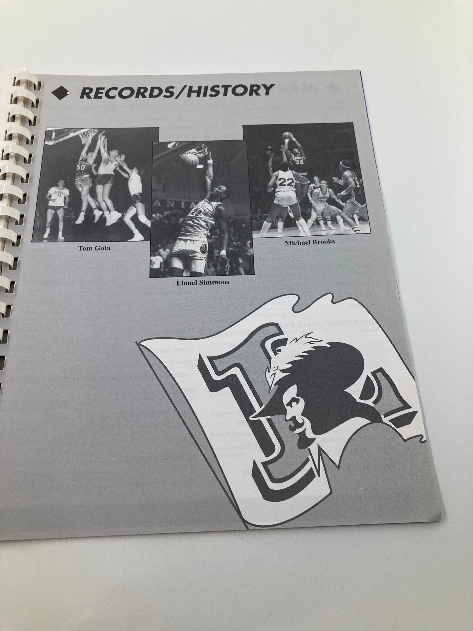 1992-1993 La Salle University Men's Basketball College Program