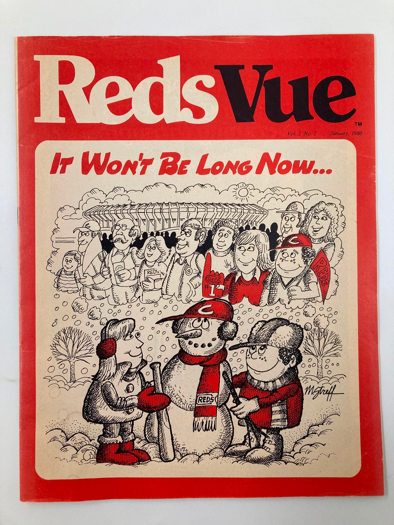 January 1980 Vol. 2 #2 Reds Vue The Start of Ball Season Program