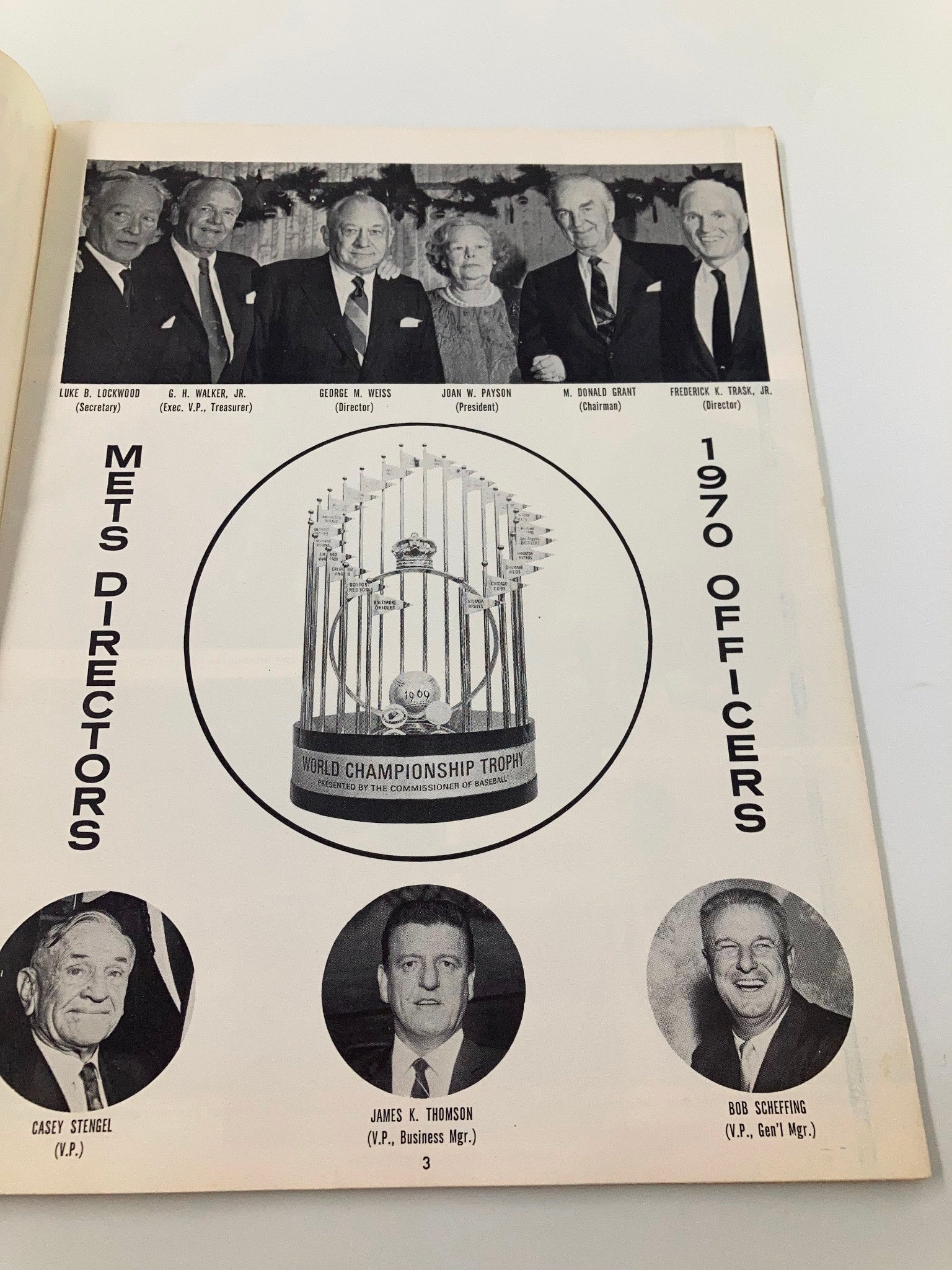 1970 MLB New York Mets Official Yearbook Shea Stadium