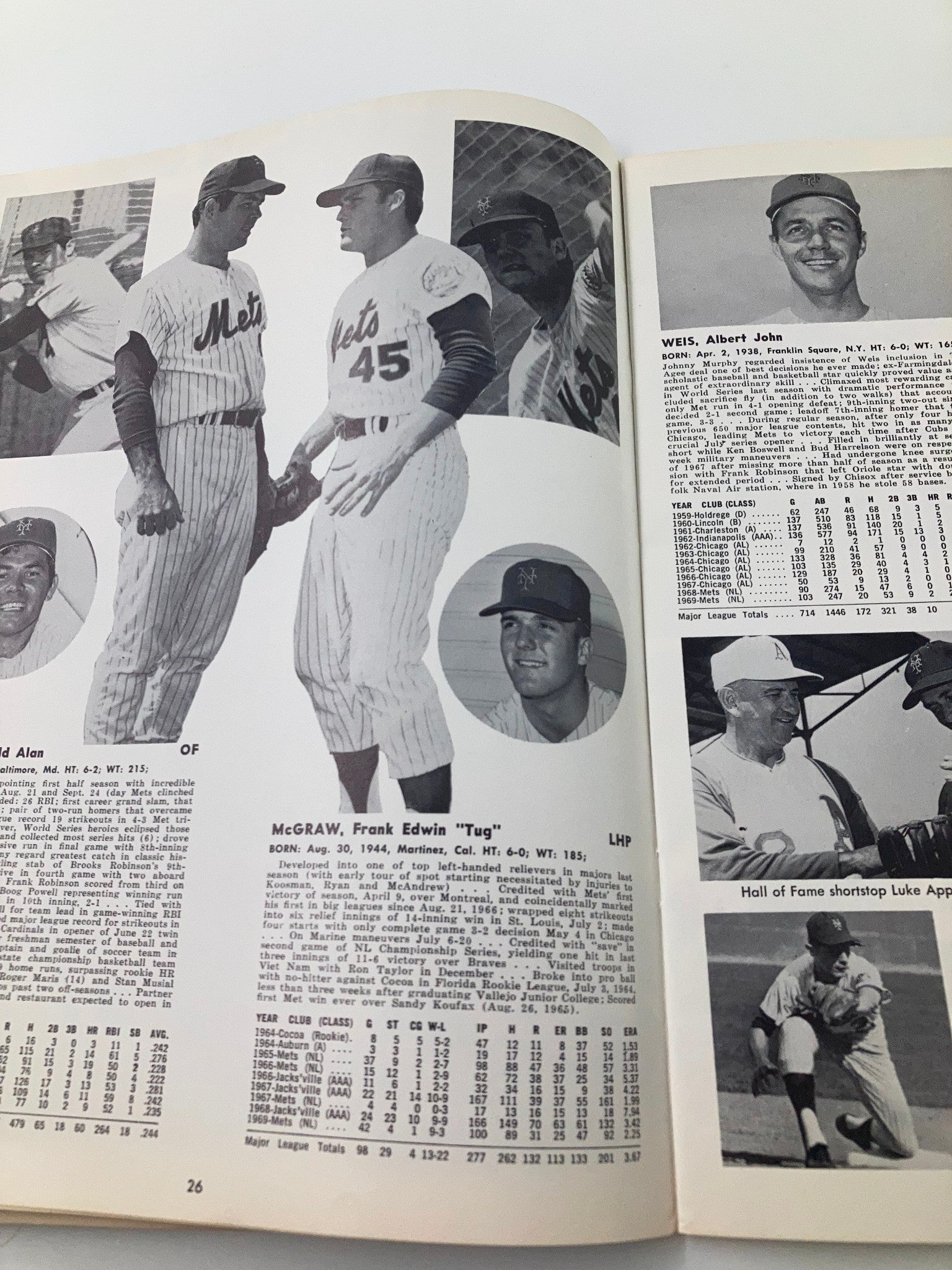 1970 MLB New York Mets Official Yearbook Shea Stadium