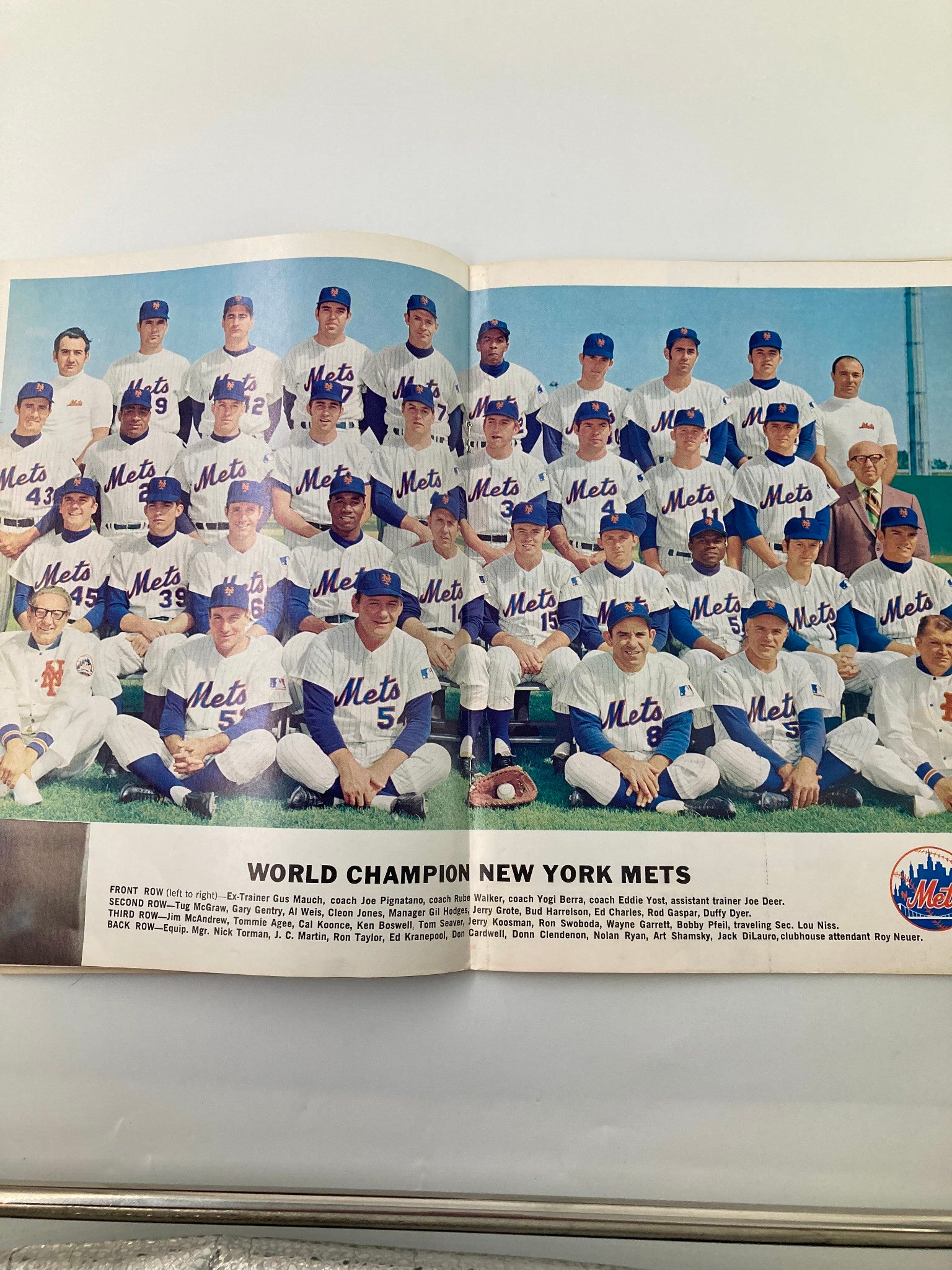 1970 MLB New York Mets Official Yearbook Shea Stadium