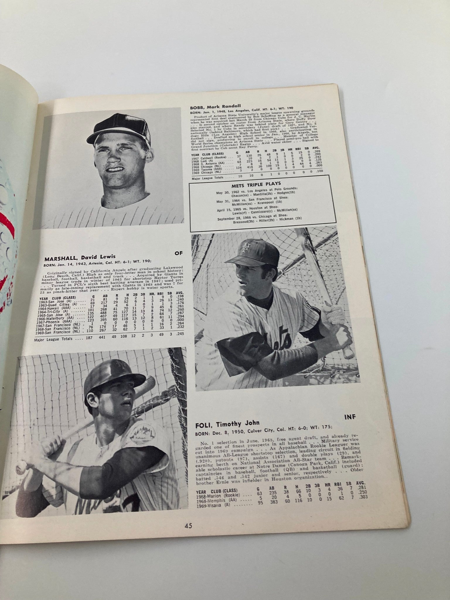 1970 MLB New York Mets Official Yearbook Shea Stadium