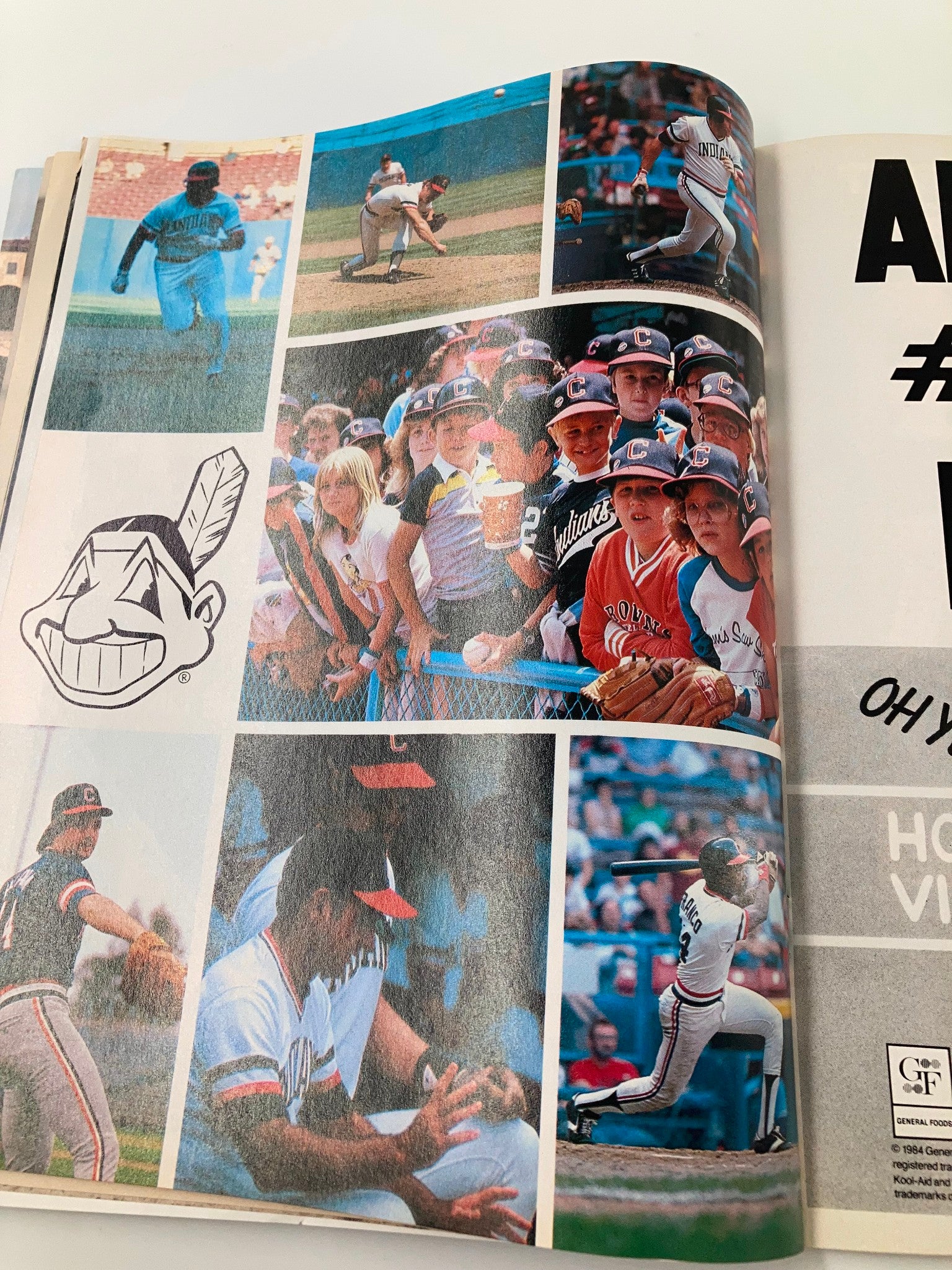 1984 Baseball Cleveland Indians Official Souvenir Program